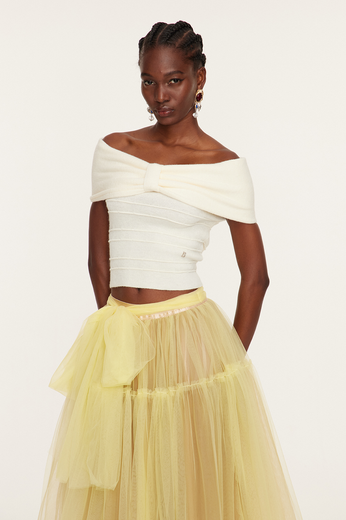 Esmee Off Shoulder Bow Top