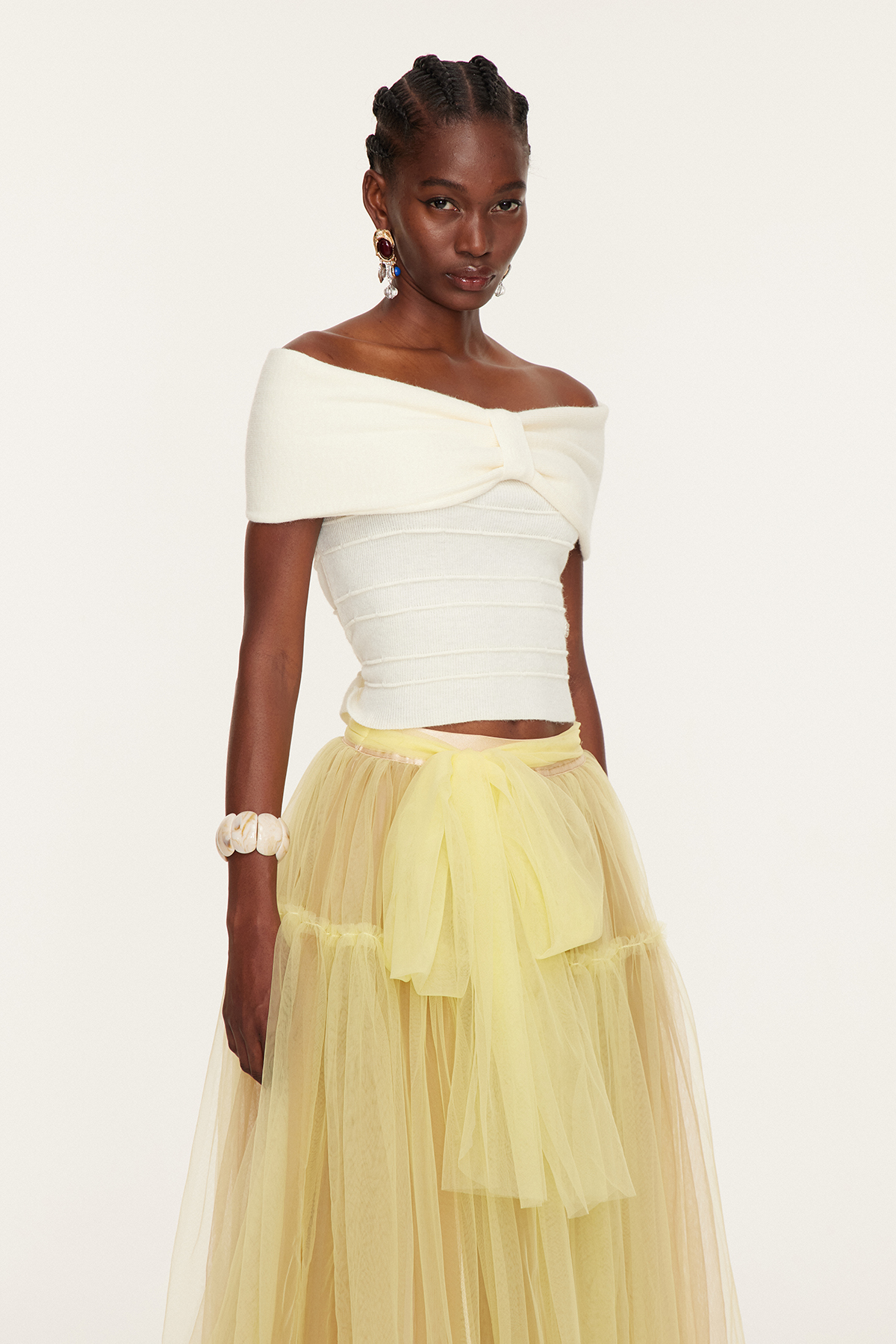 Esmee Off Shoulder Bow Top