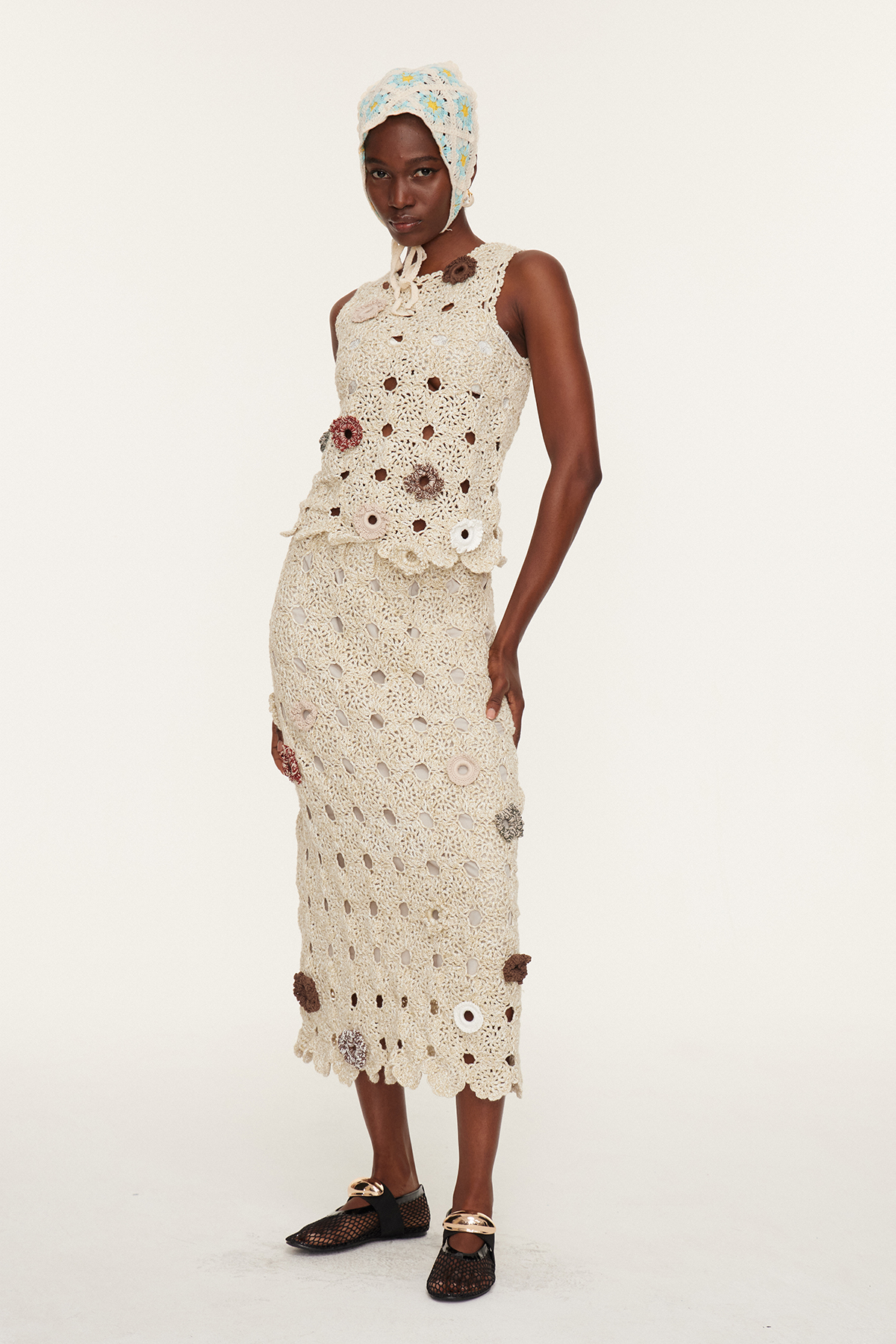 Esmond Cochet Flower Maxi Skirt