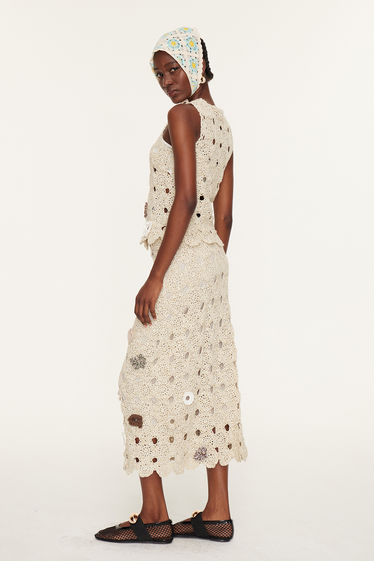 Esmond Cochet Flower Maxi Skirt