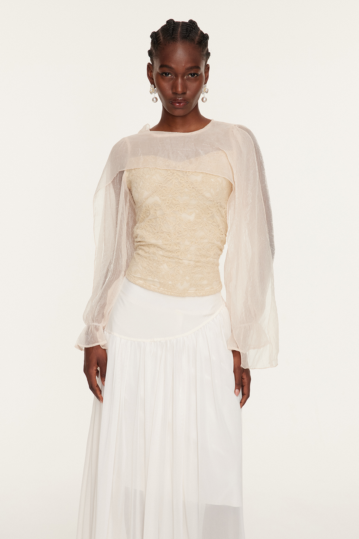 Espen Shawl Lace Top