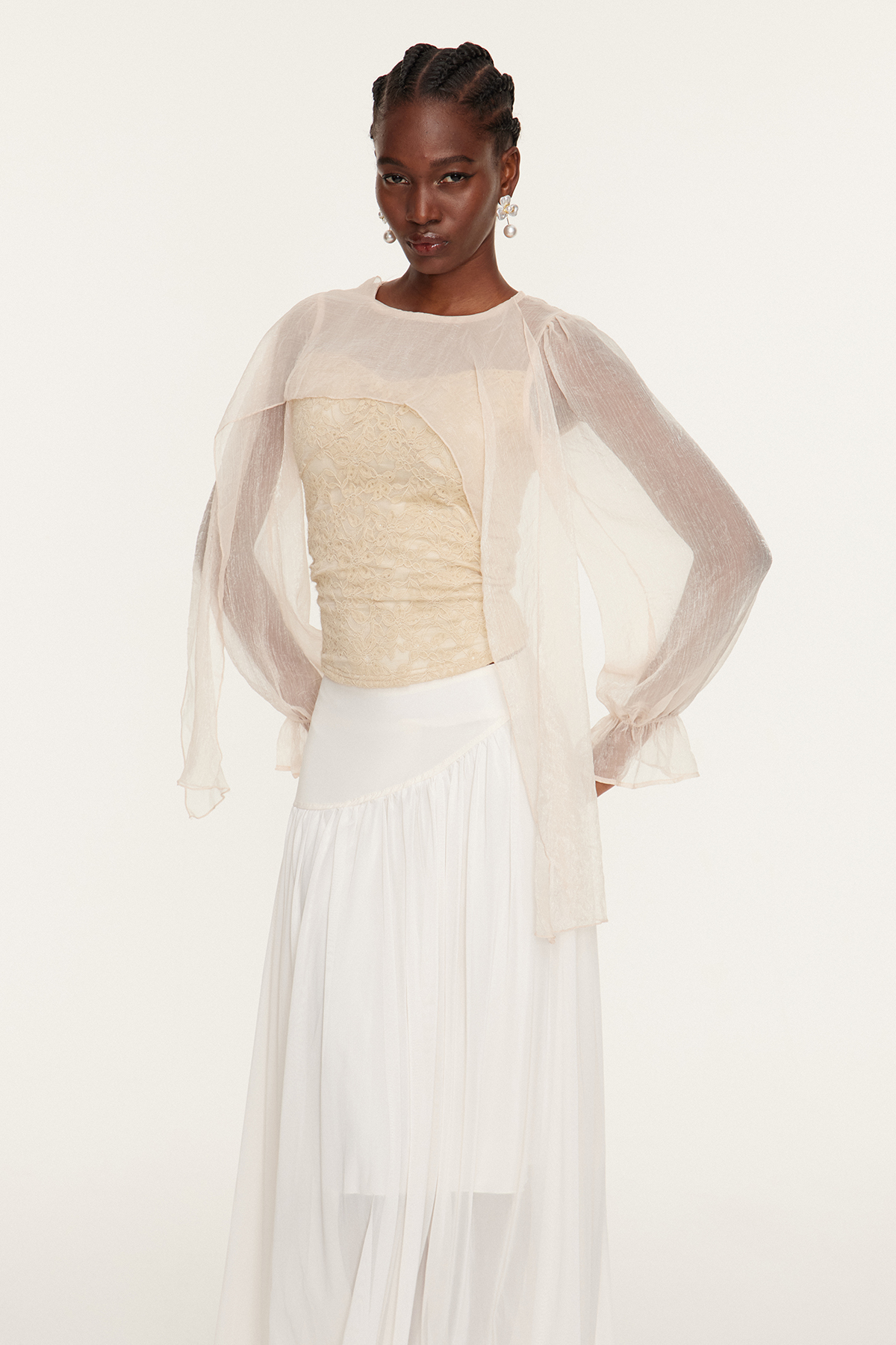 Espen Shawl Lace Top