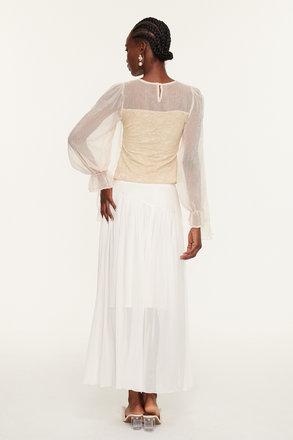 Espen Shawl Lace Top