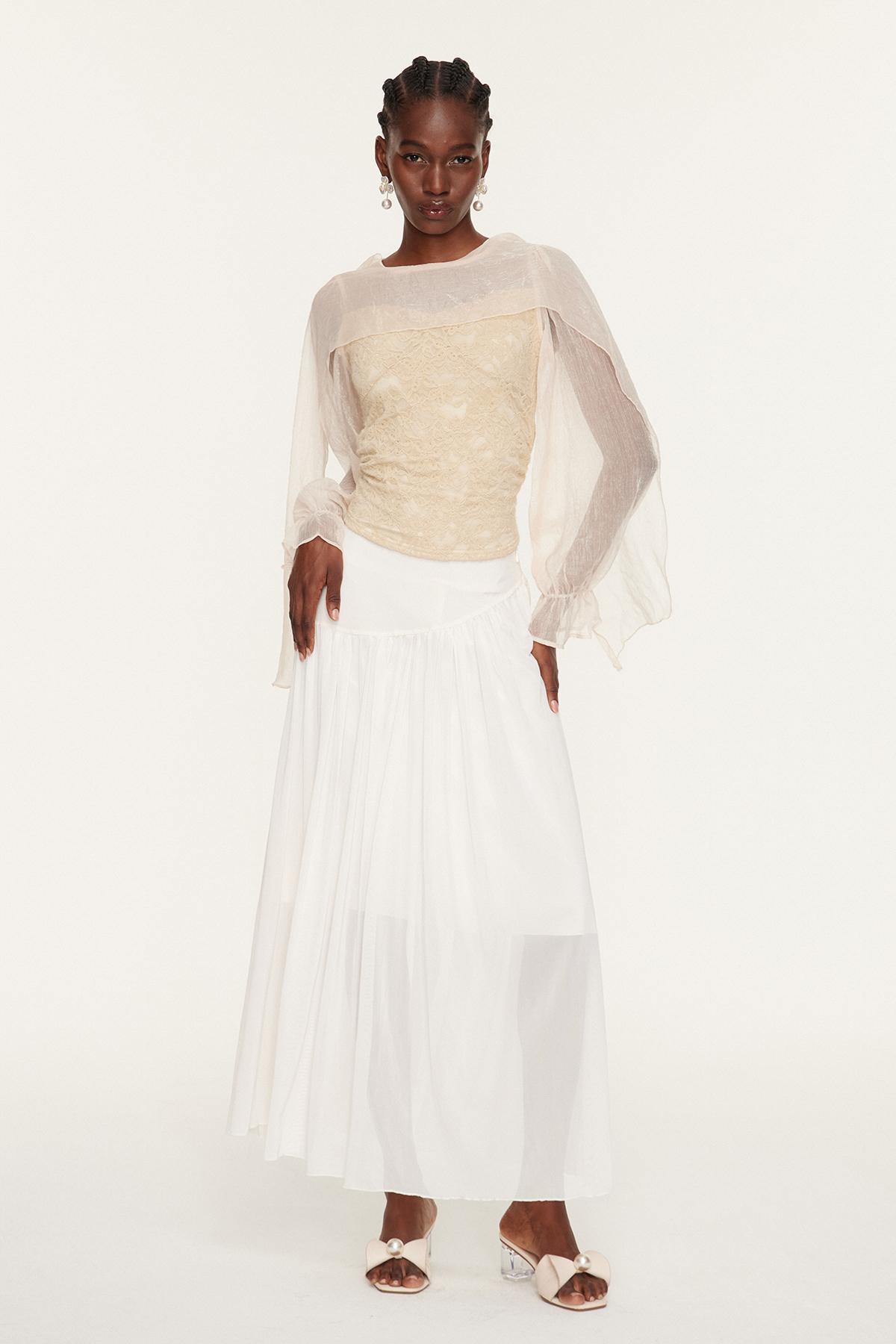 Espen Shawl Lace Top