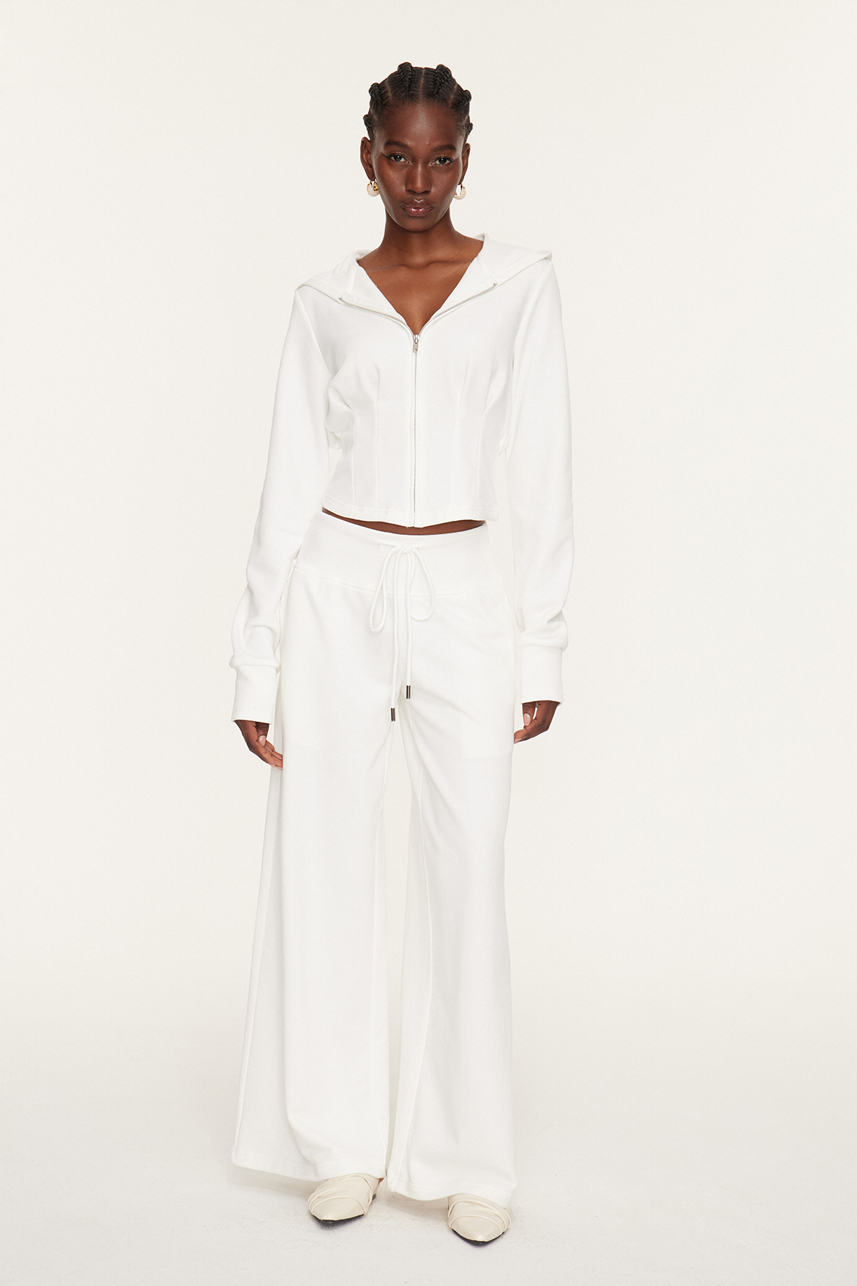 Esperanza Crop Hooded Top