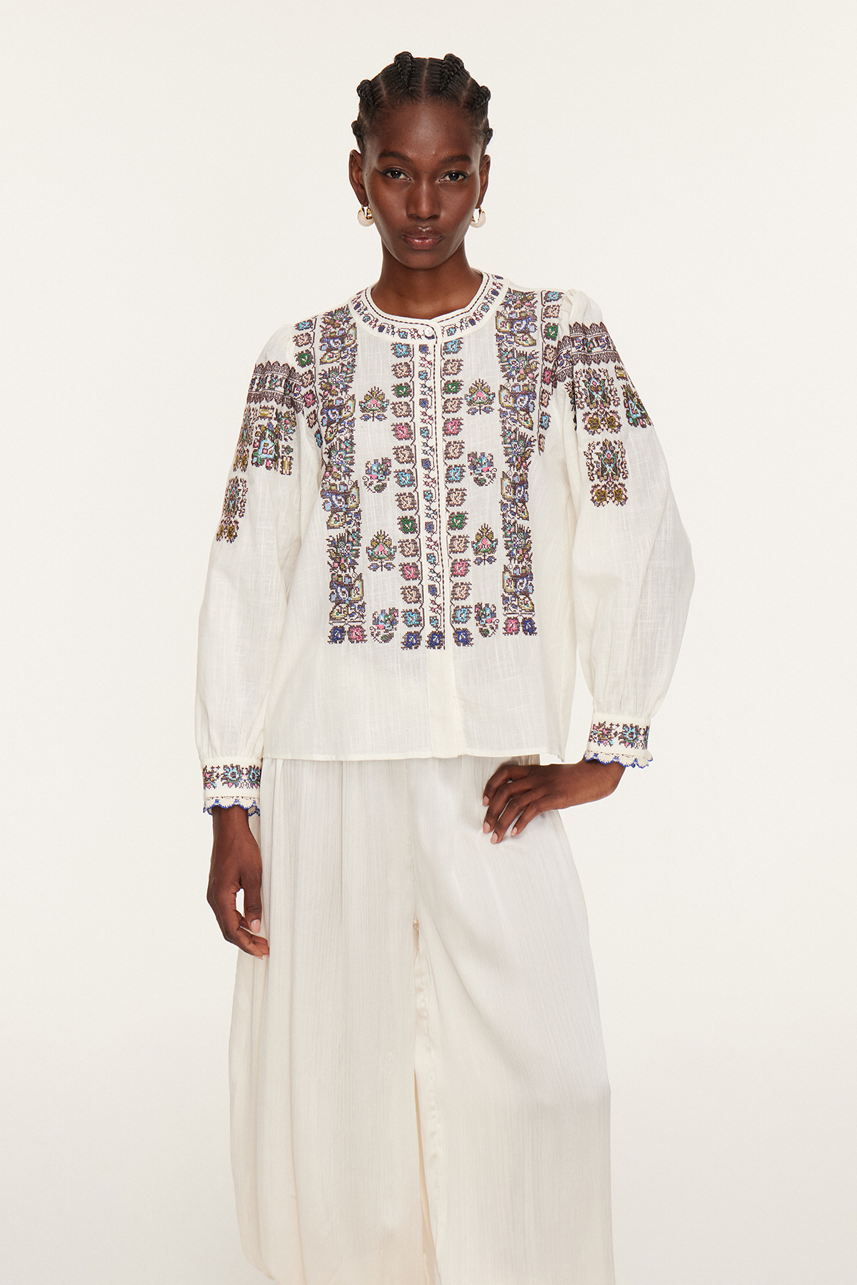 Essam Embroidered Top