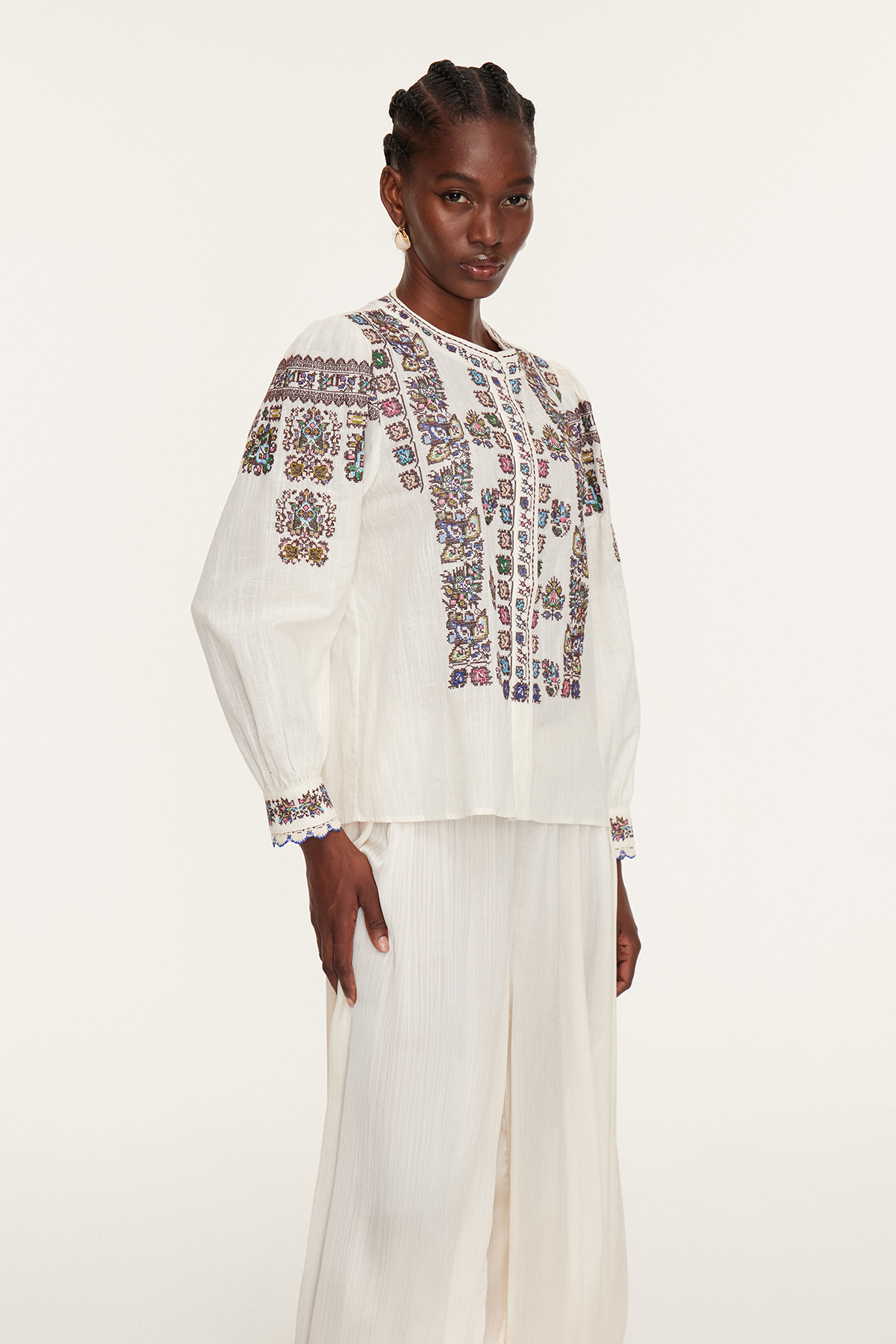 Essam Embroidered Top