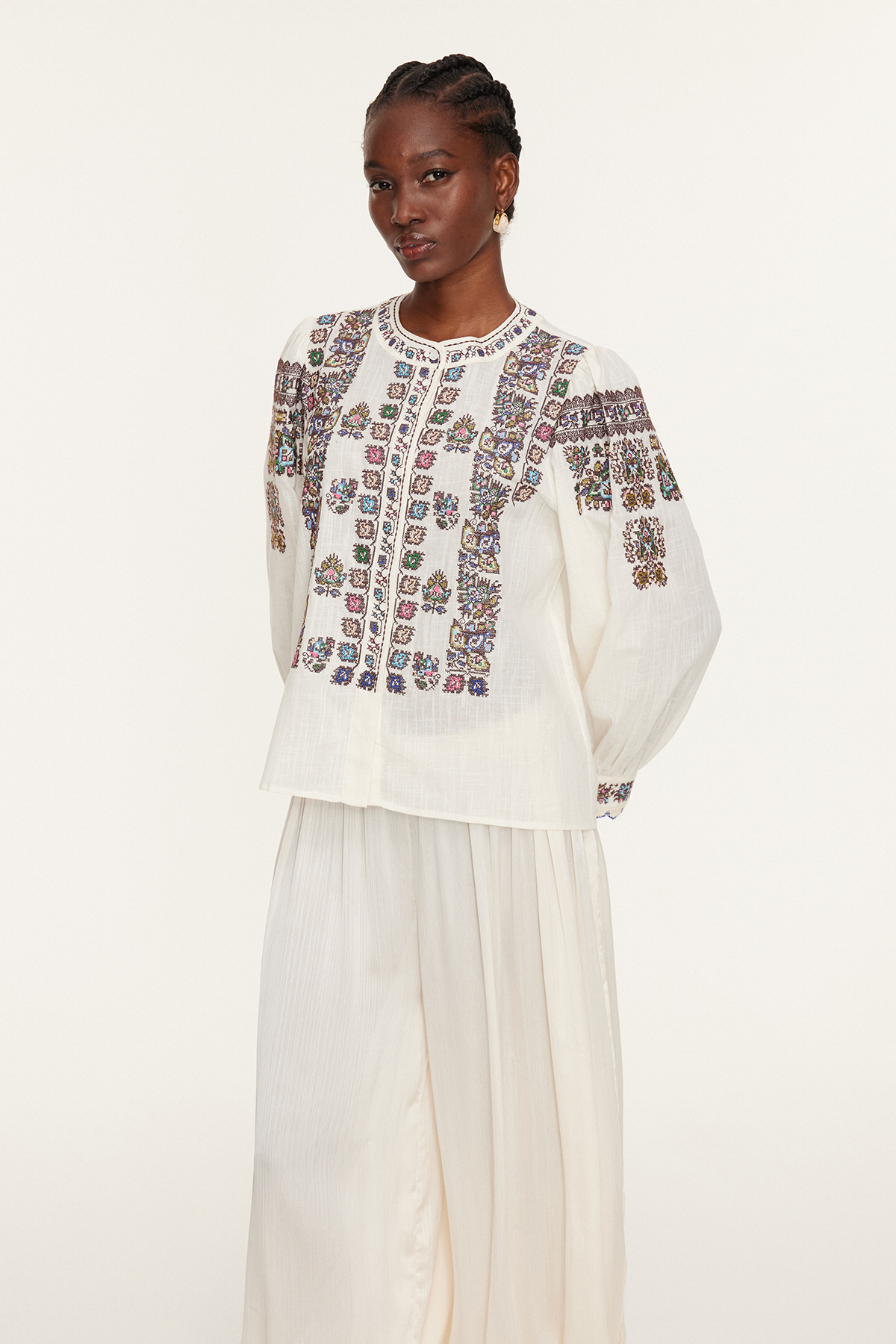 Essam Embroidered Top