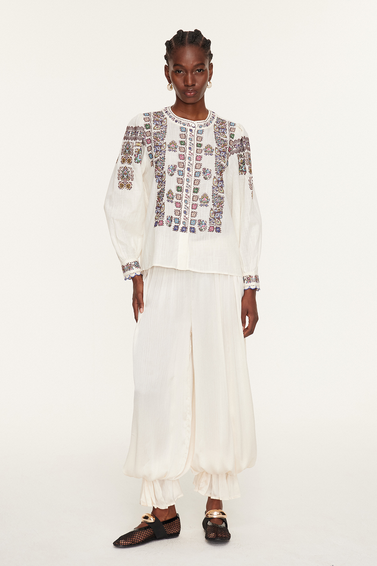 Essam Embroidered Top
