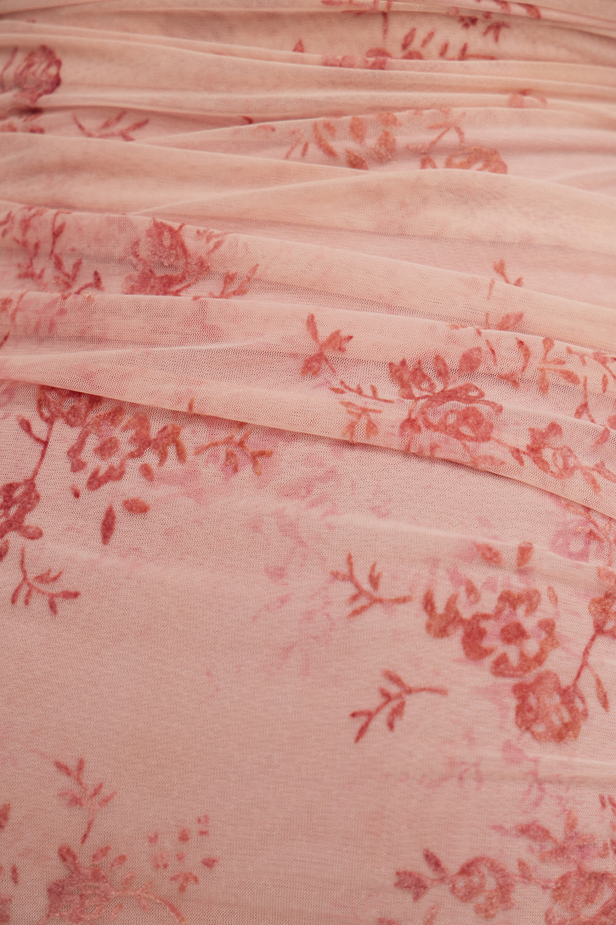 Esta Mesh Floral Mermaid Maxi Dress