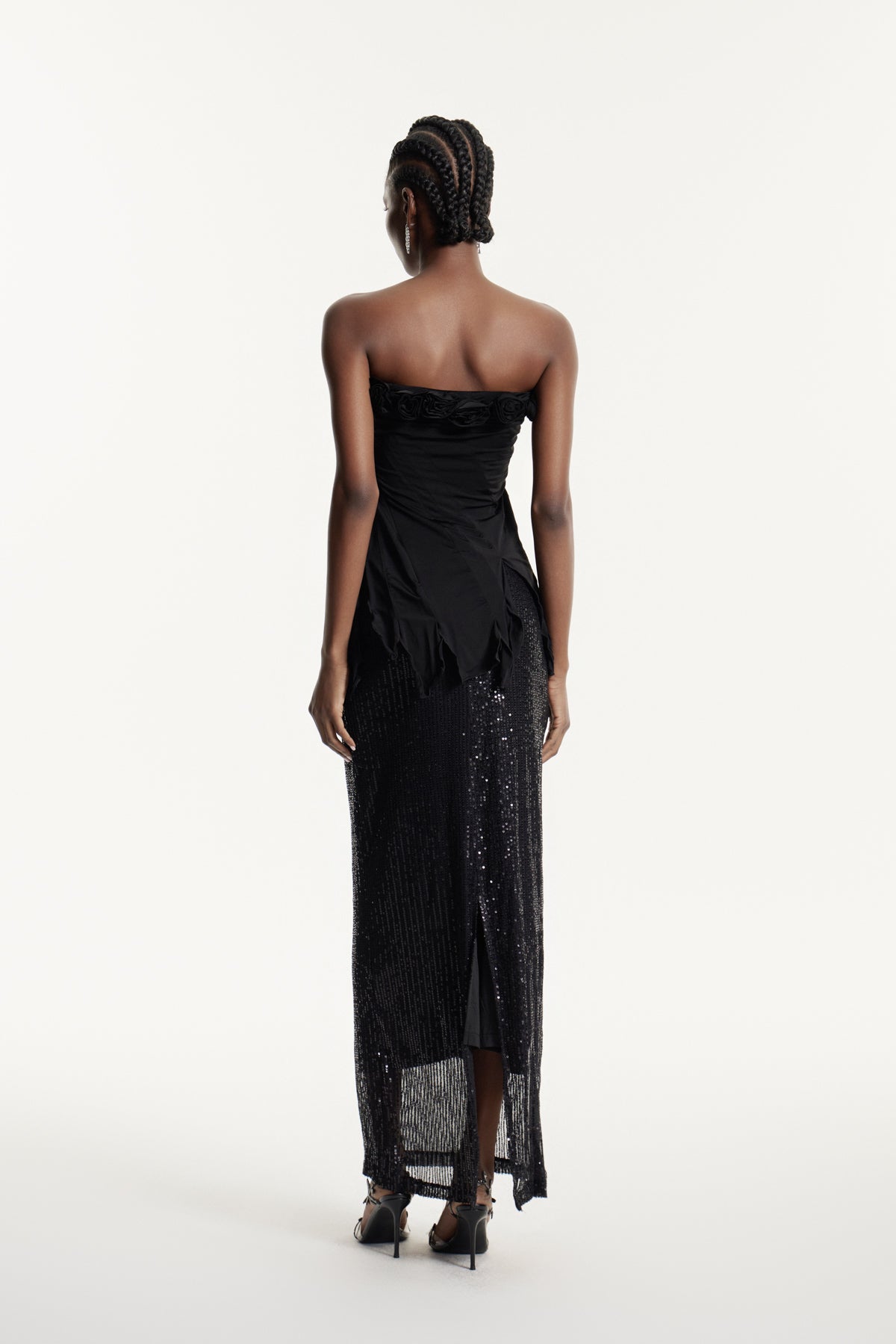 Estella Flower Fringe One Shoulder Top