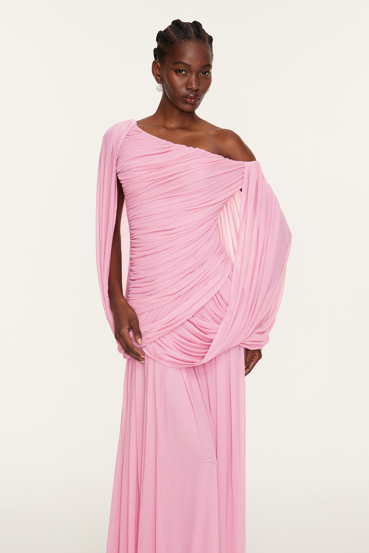 Estella One Shoulder Draped Maxi Dress