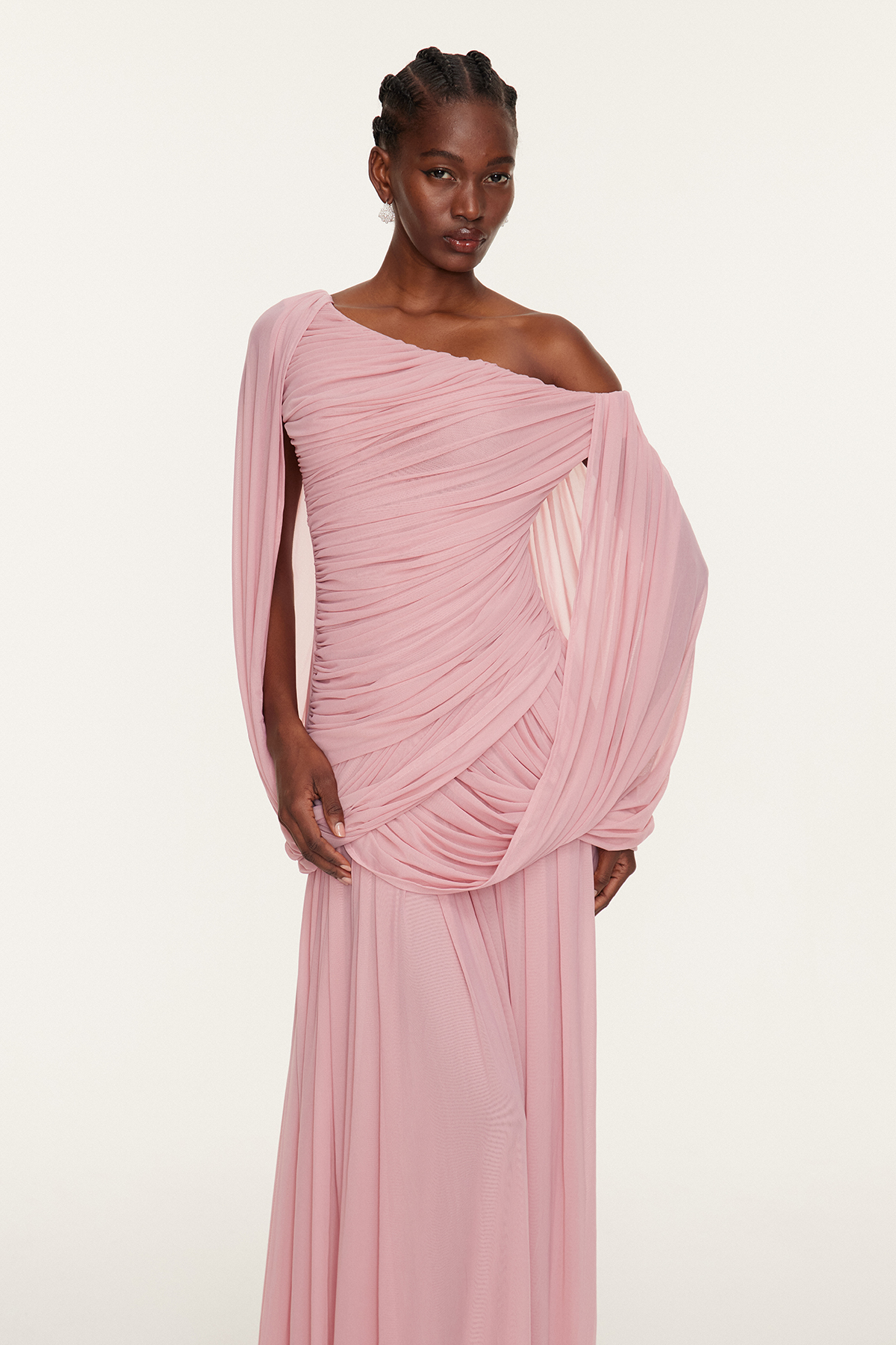 Estella One Shoulder Draped Maxi Dress