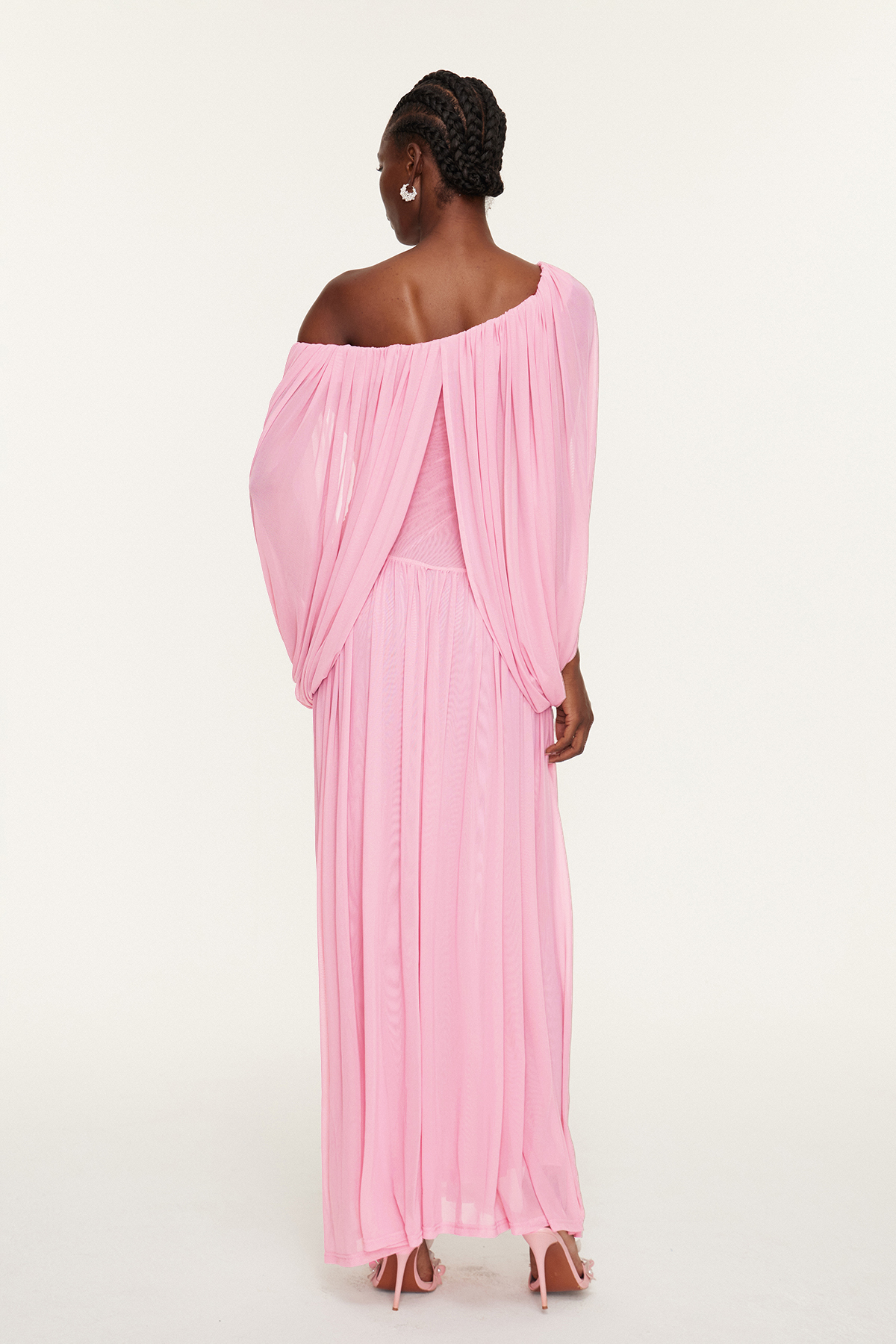 Estella One Shoulder Draped Maxi Dress