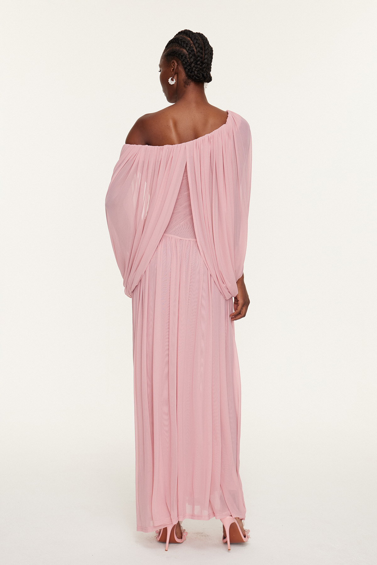 Estella One Shoulder Draped Maxi Dress