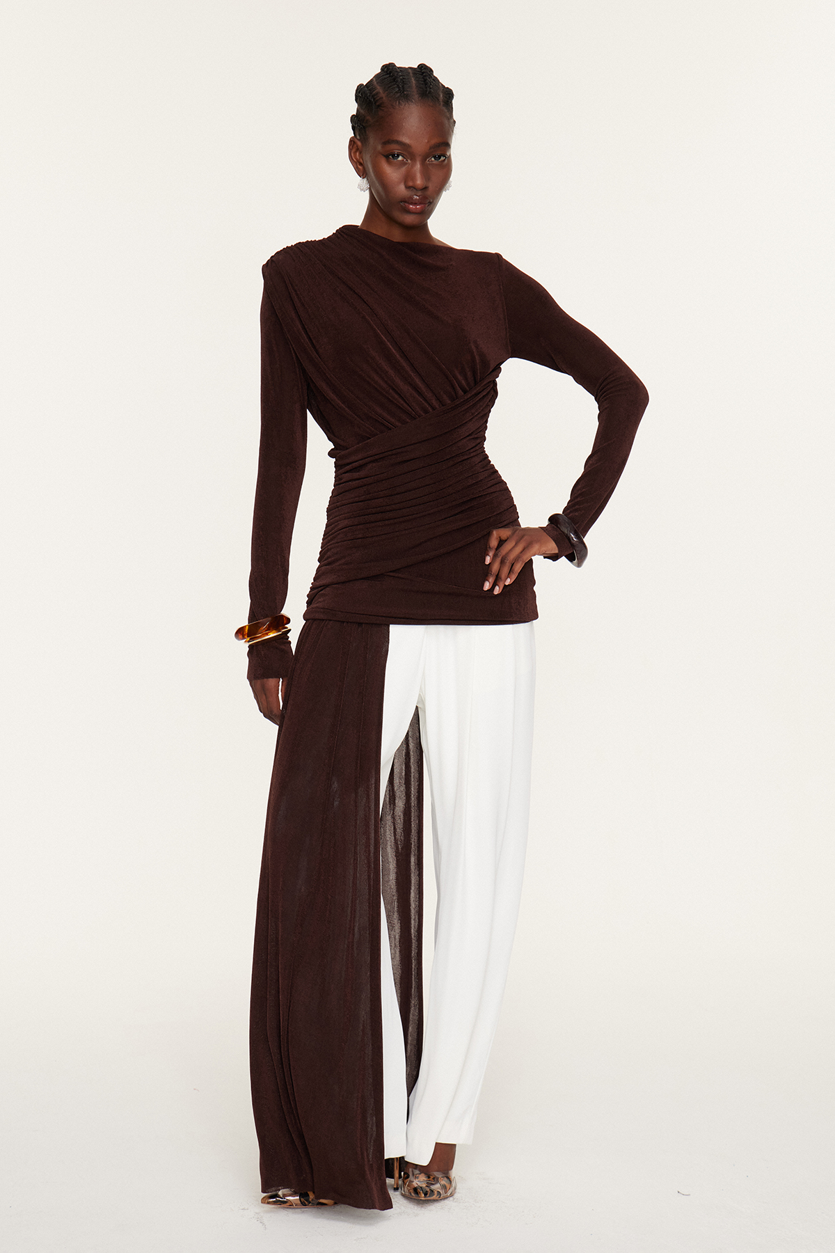 Ester Draped Fringe Top