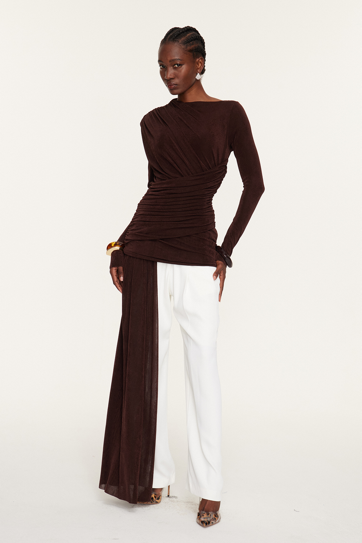 Ester Draped Fringe Top