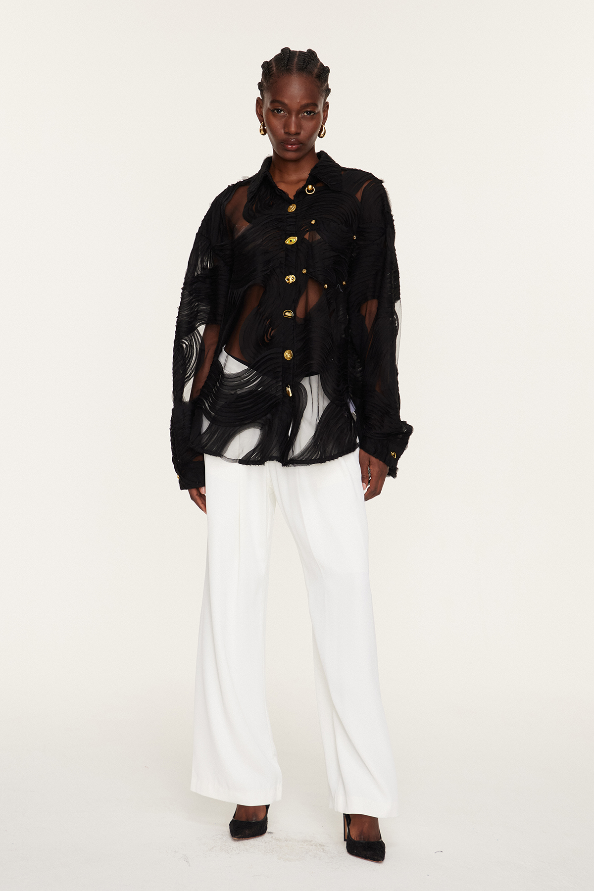 Estera Deconstruct Mesh Shirt