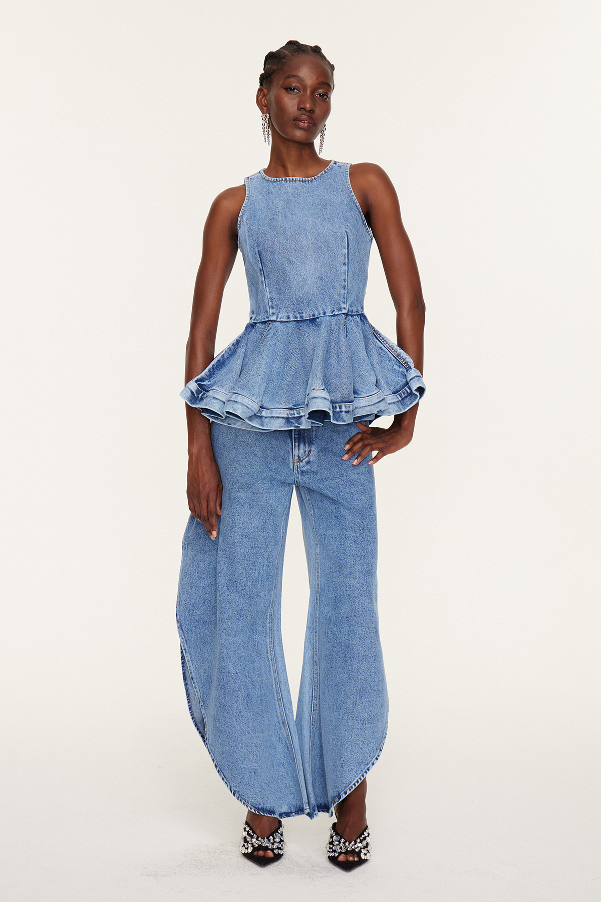 Esther Ruffle Barrel Pants Set