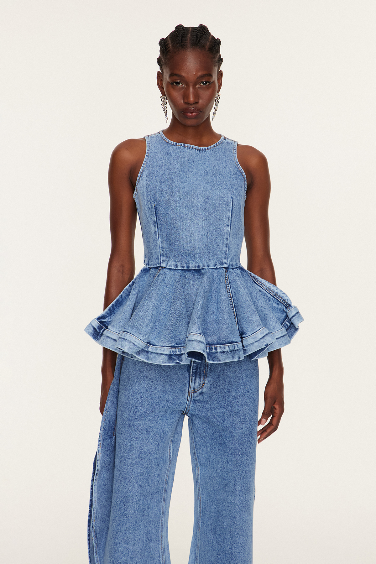 Esther Ruffle Barrel Pants Set