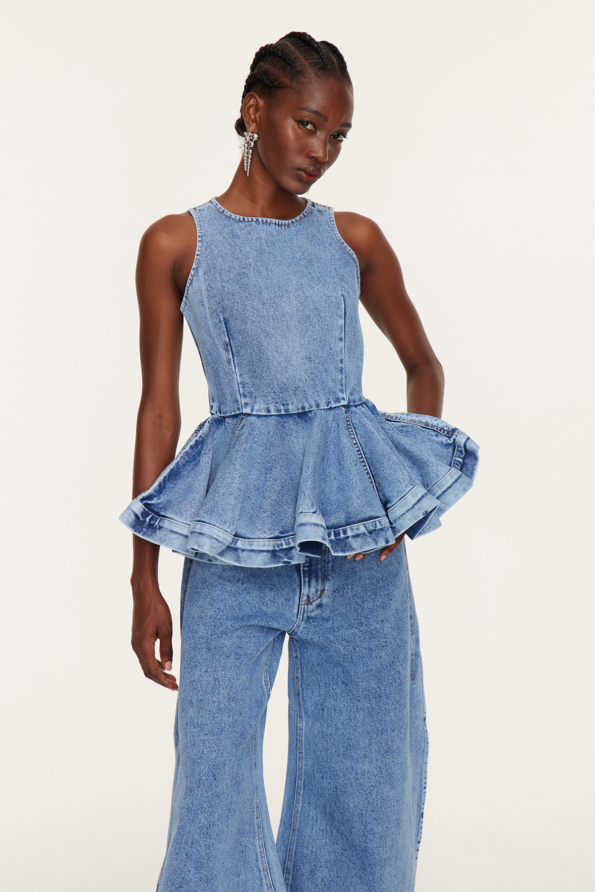 Esther Ruffle Barrel Pants Set