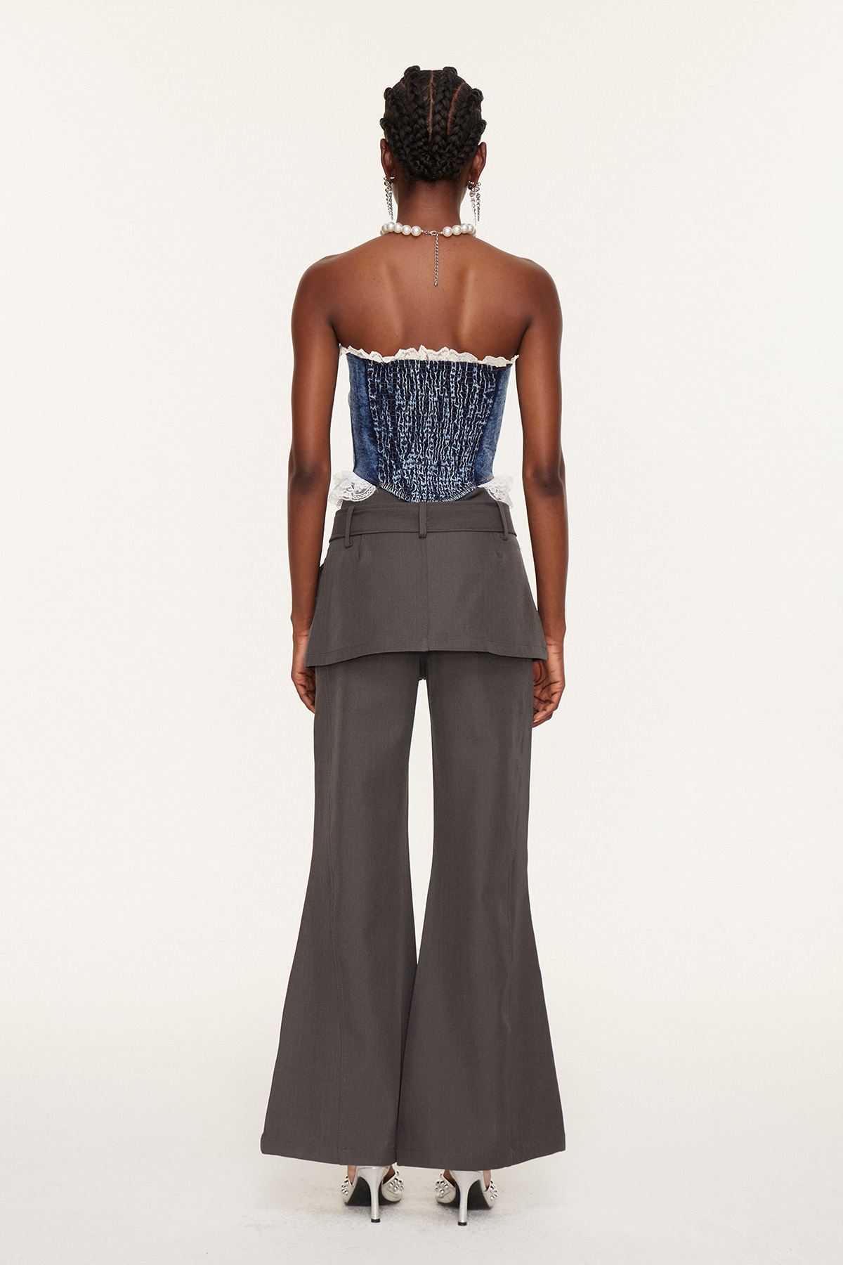 Etela Eyelet Bootcut Pants