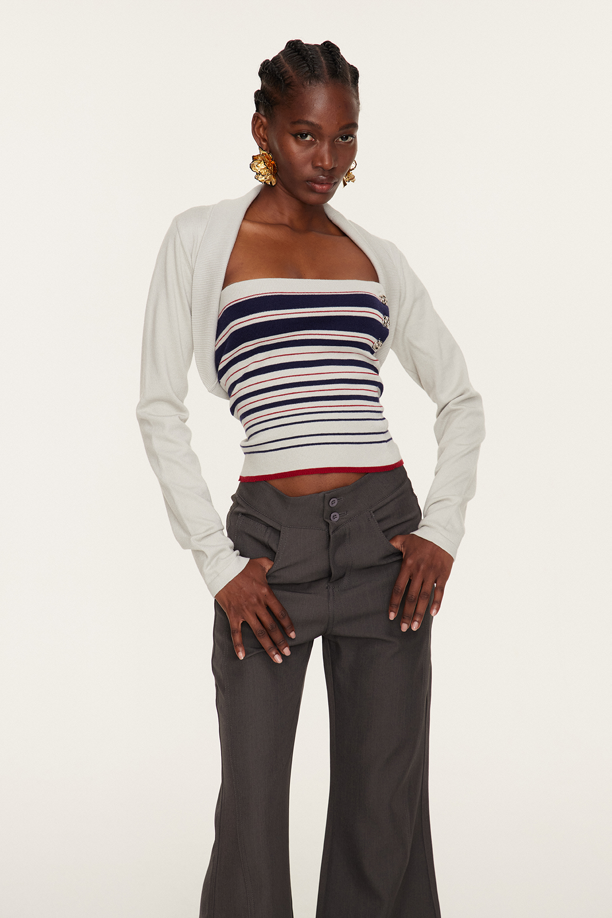 Eter Stripe Knit Top