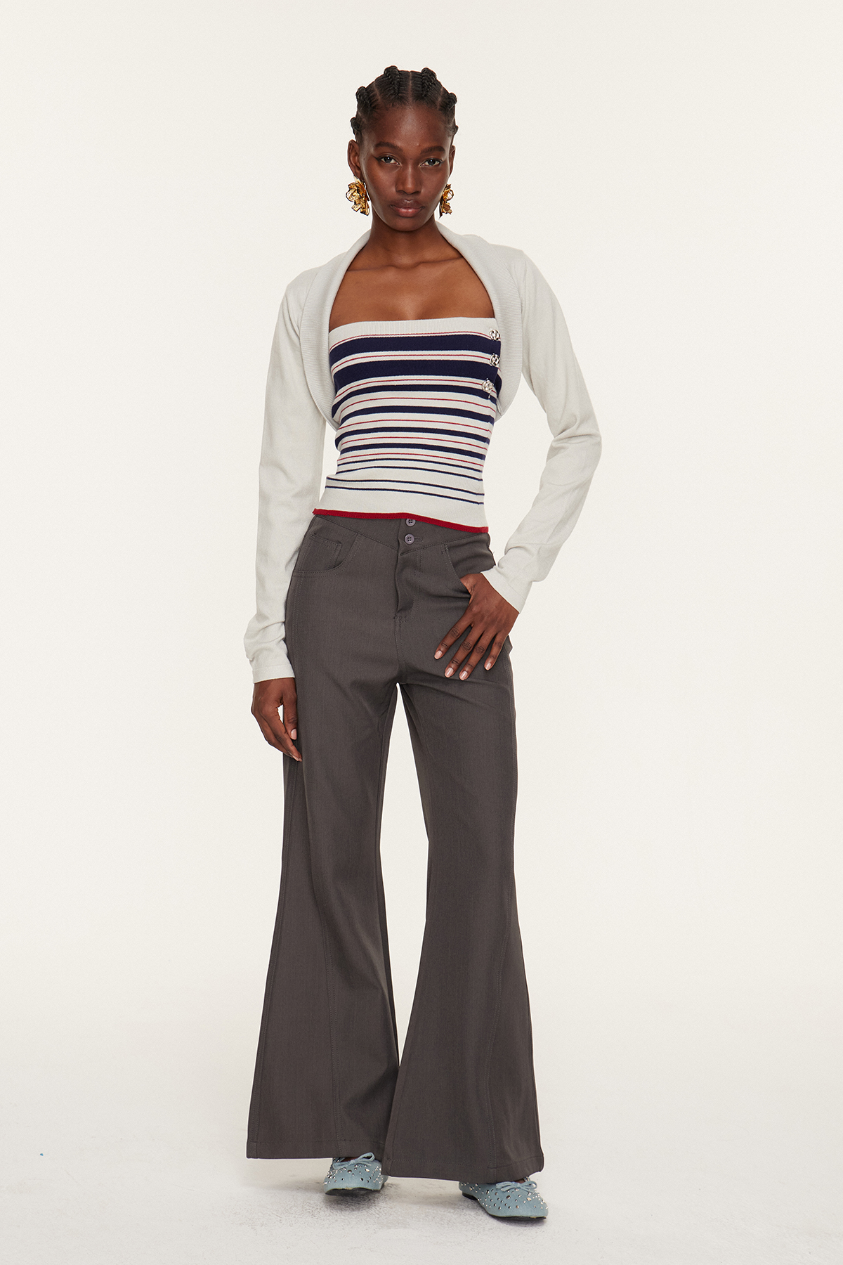 Eter Stripe Knit Top