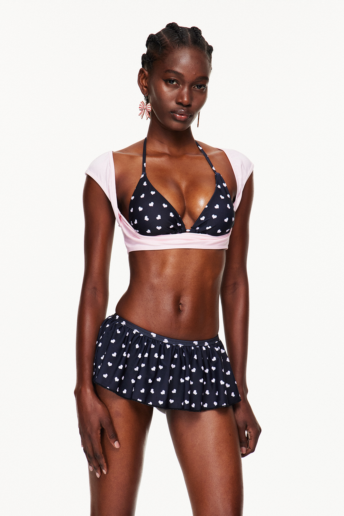 Ethelinda Heart Three Piece Swimwear