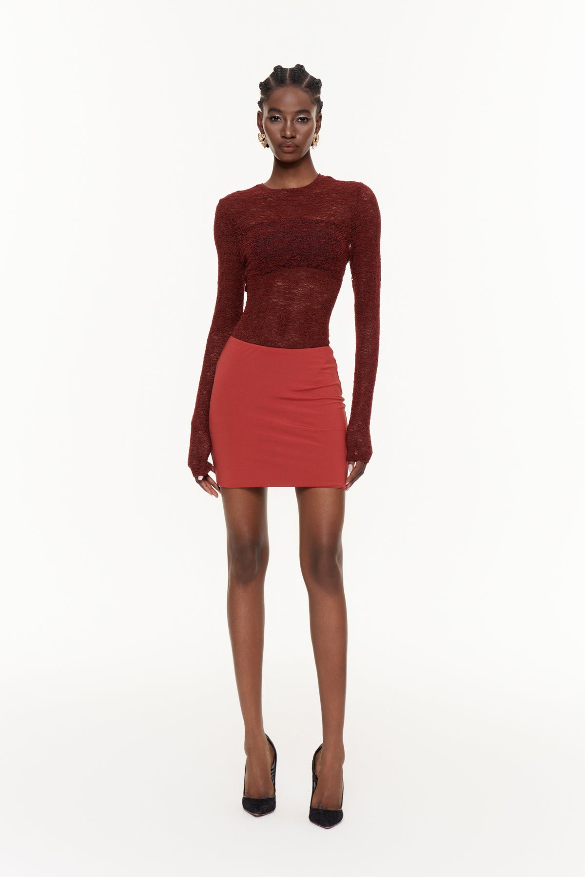 Fabian Crew Neck Bodycon Mini Dress