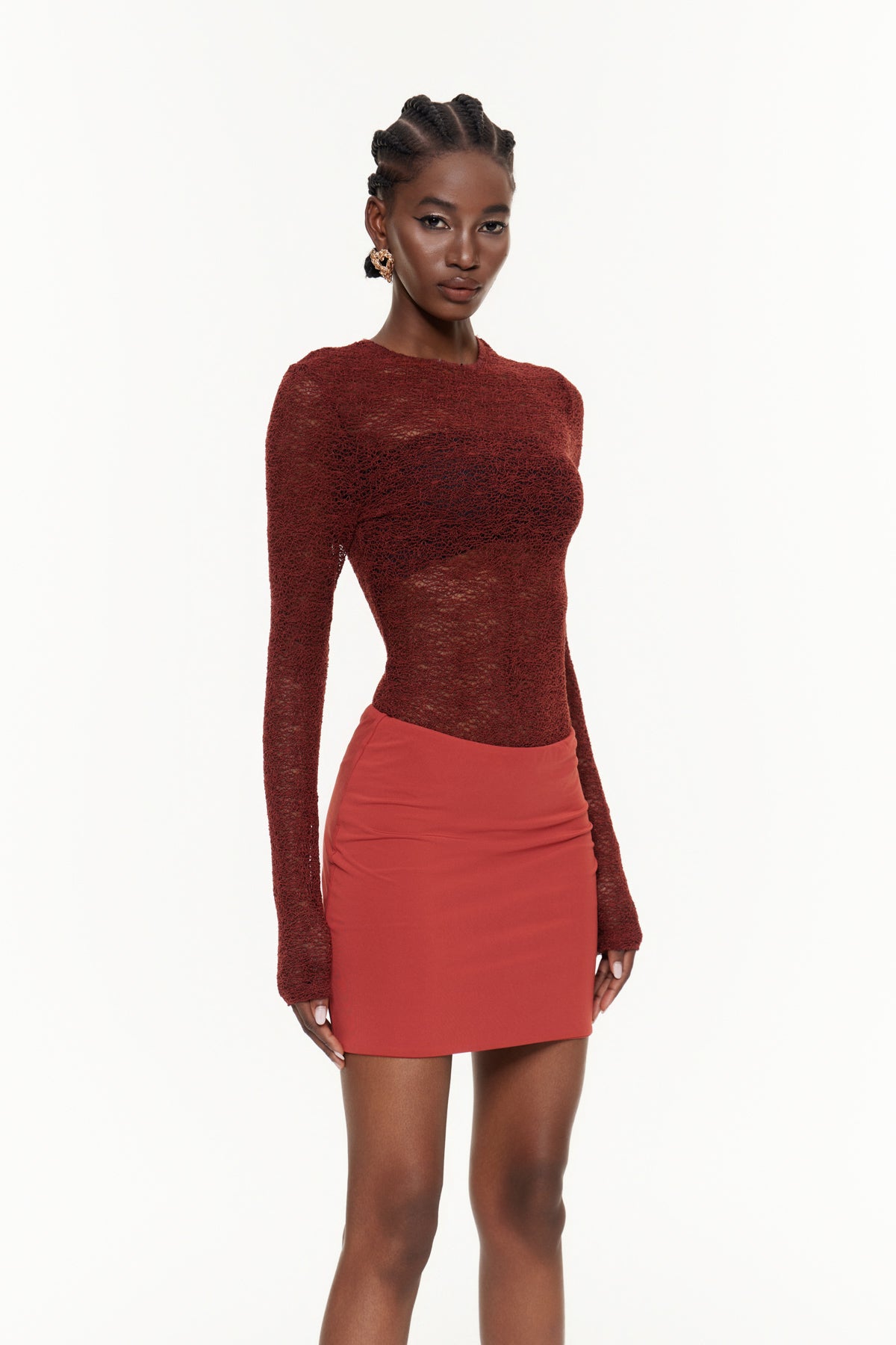 Fabian Crew Neck Bodycon Mini Dress