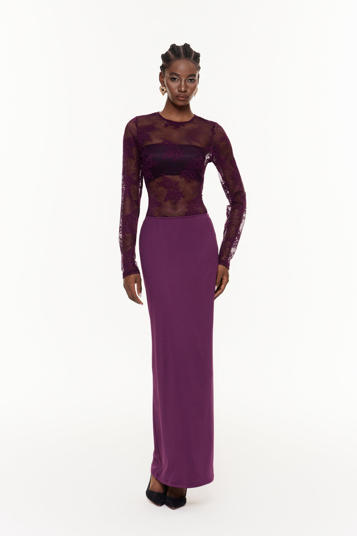 Fabiana Bodycon Floral Maxi Dress