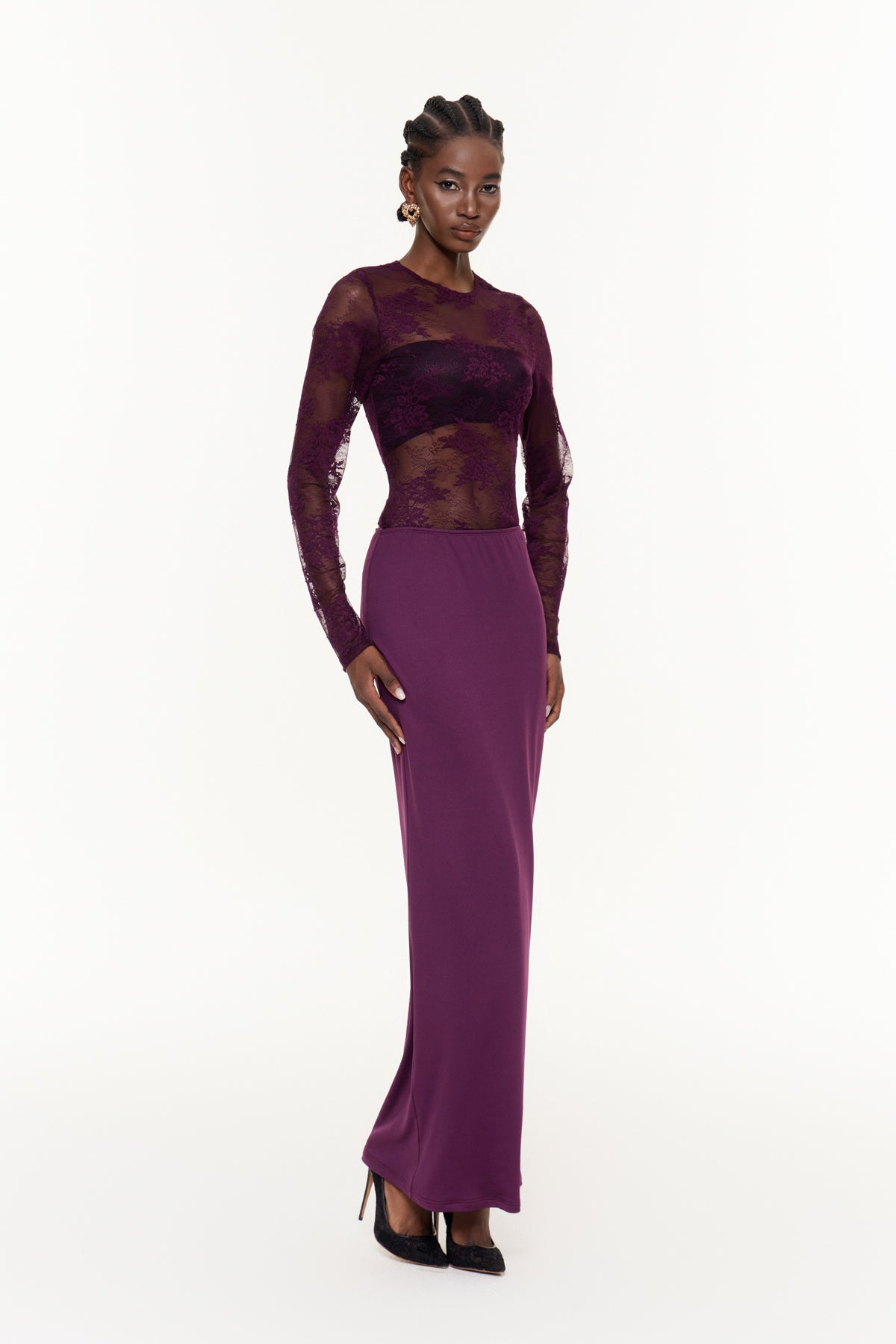 Fabiana Bodycon Floral Maxi Dress