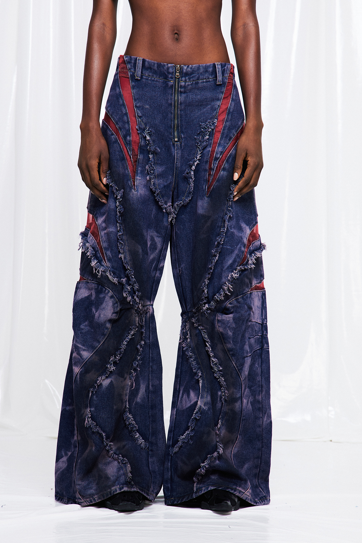Fabio Deconstruct Fringe Jeans