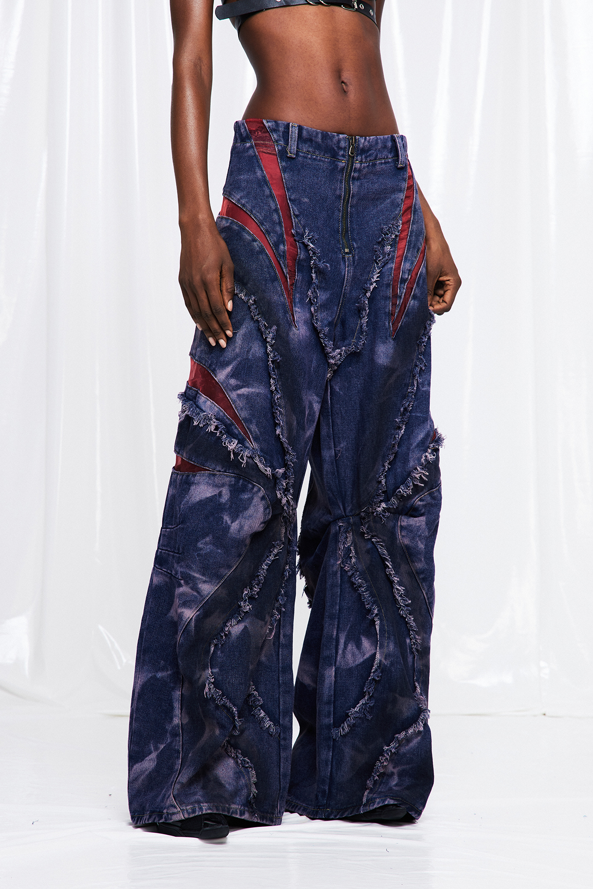Fabio Deconstruct Fringe Jeans