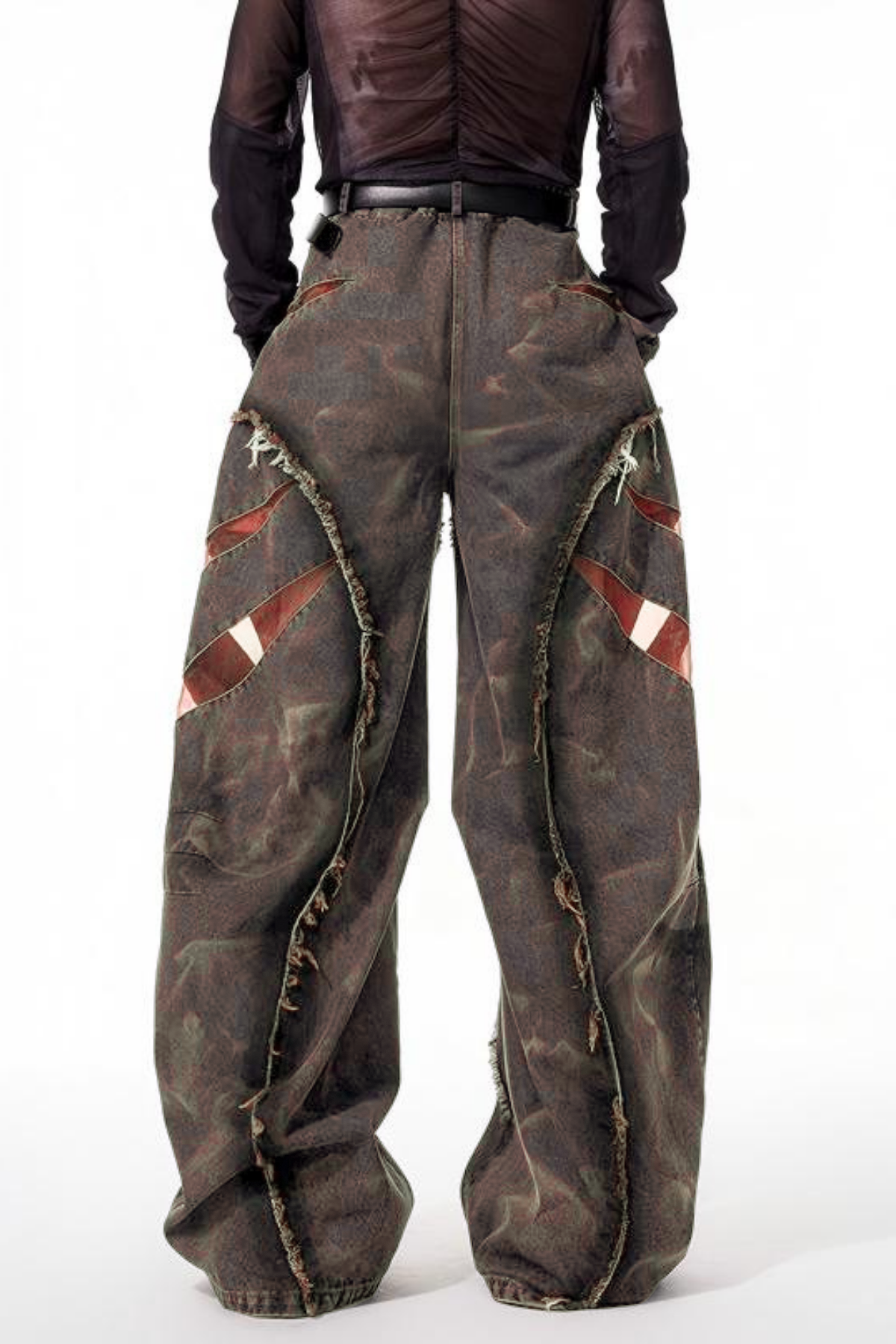 Fabio Deconstruct Fringe Jeans