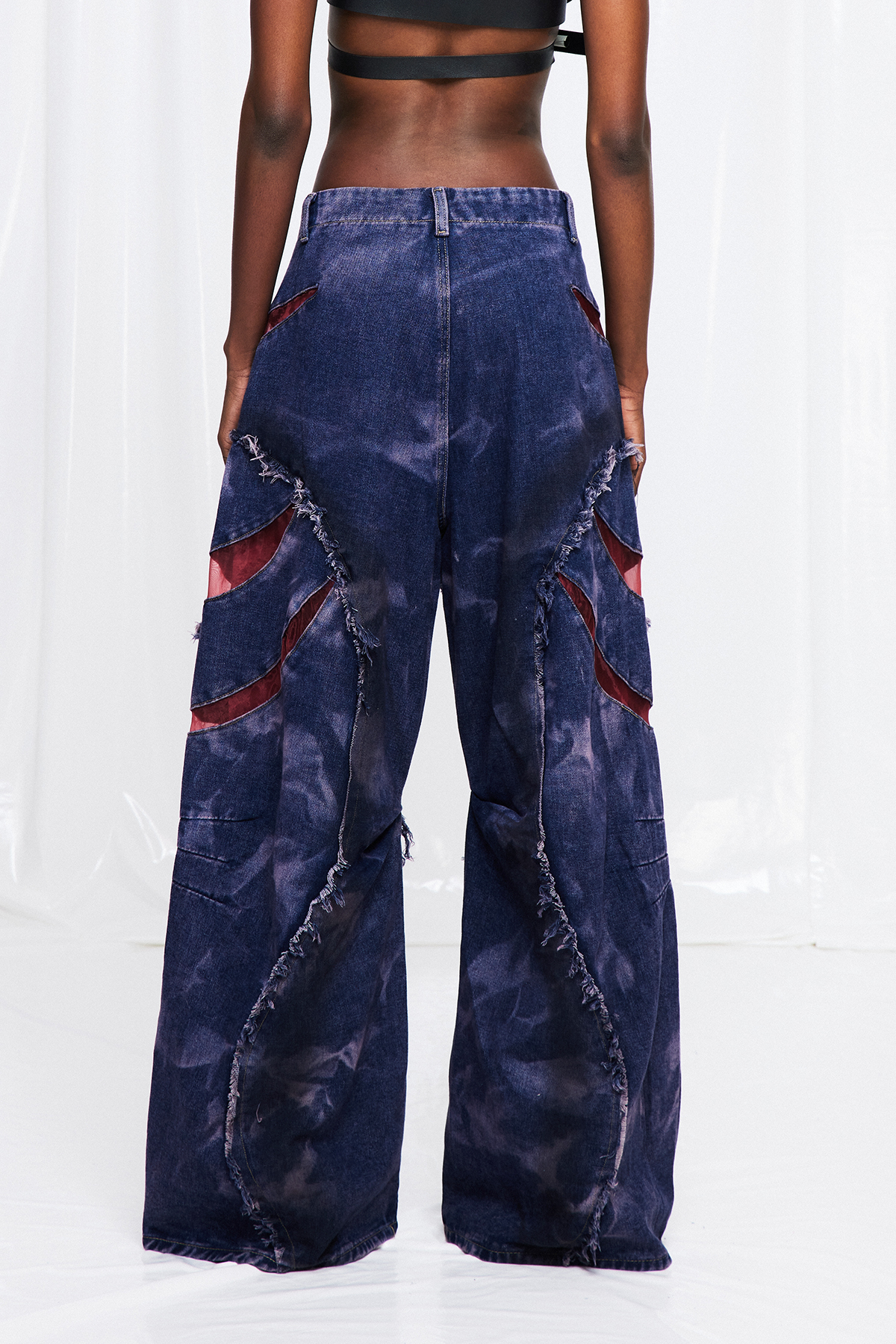 Fabio Deconstruct Fringe Jeans