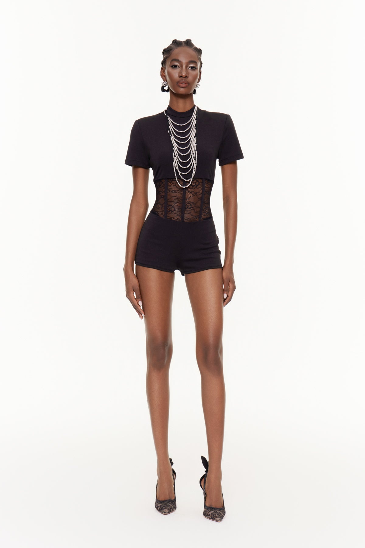 Fabiola Lace Deconstruct Playsuit