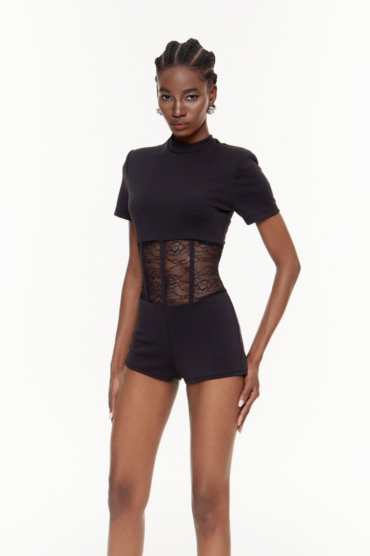 Fabiola Lace Deconstruct Playsuit