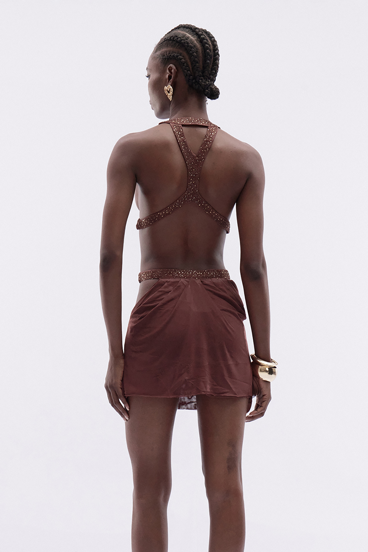 Fadzai Backless Cutout Mini Dress