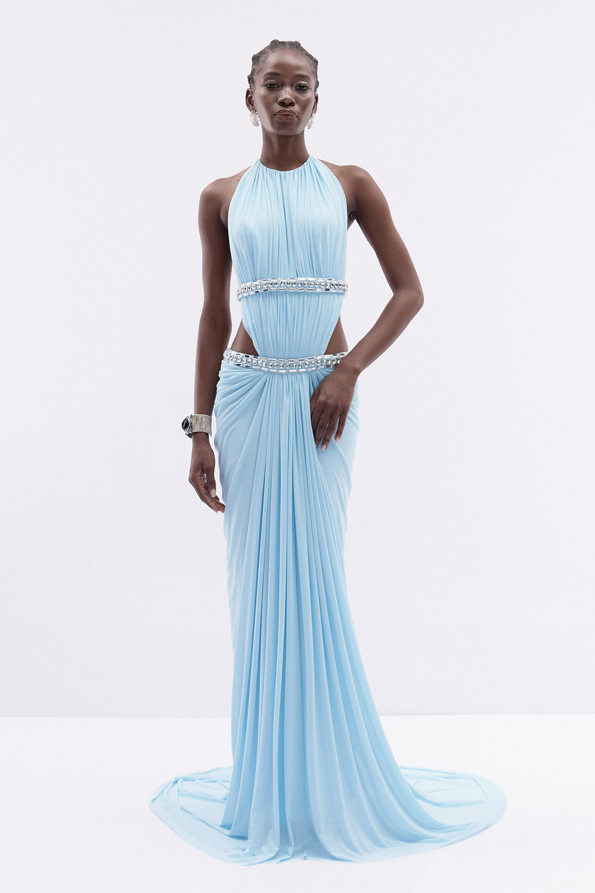 Fadzai Crystal Cutout Maxi Dress
