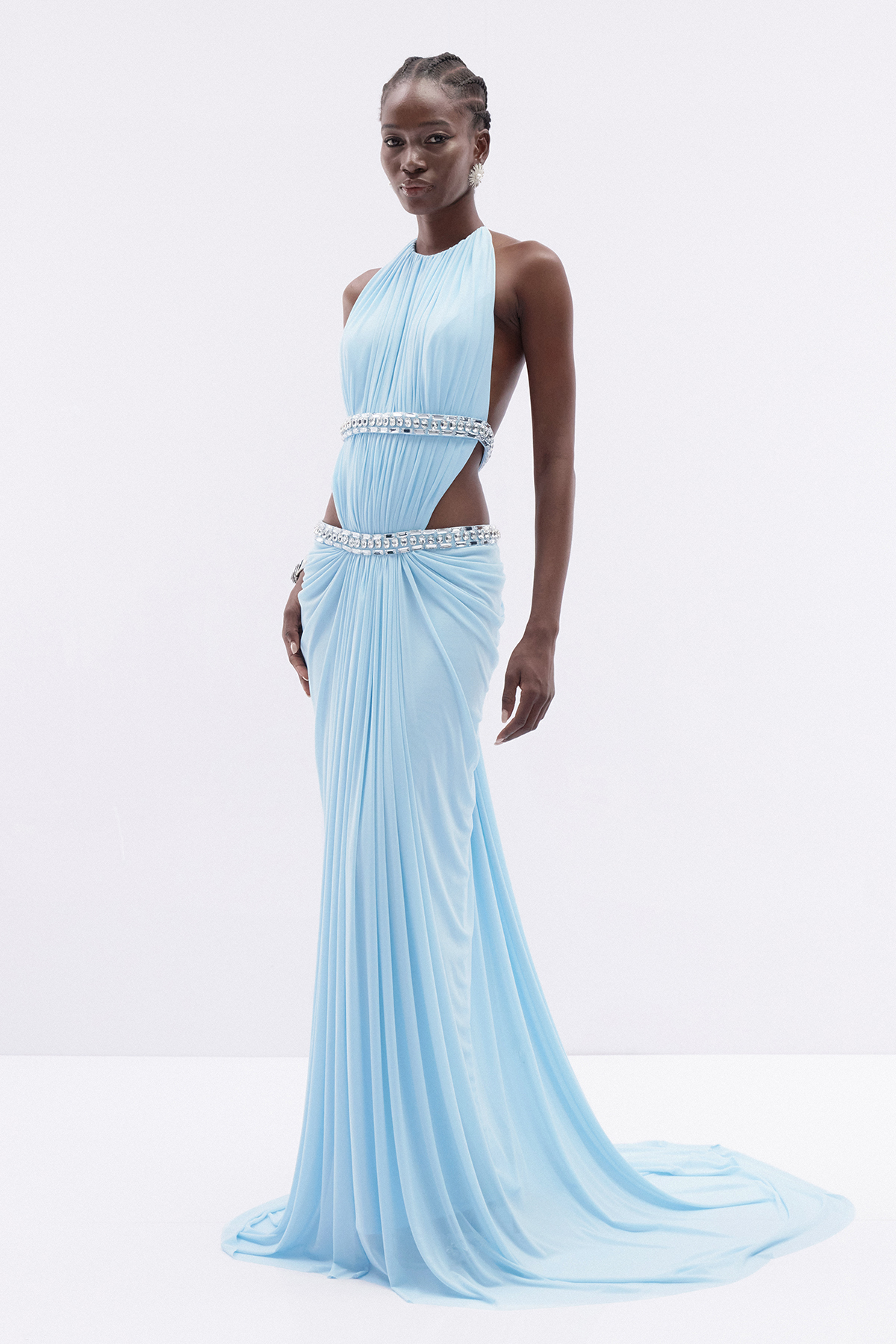 Fadzai Crystal Cutout Maxi Dress