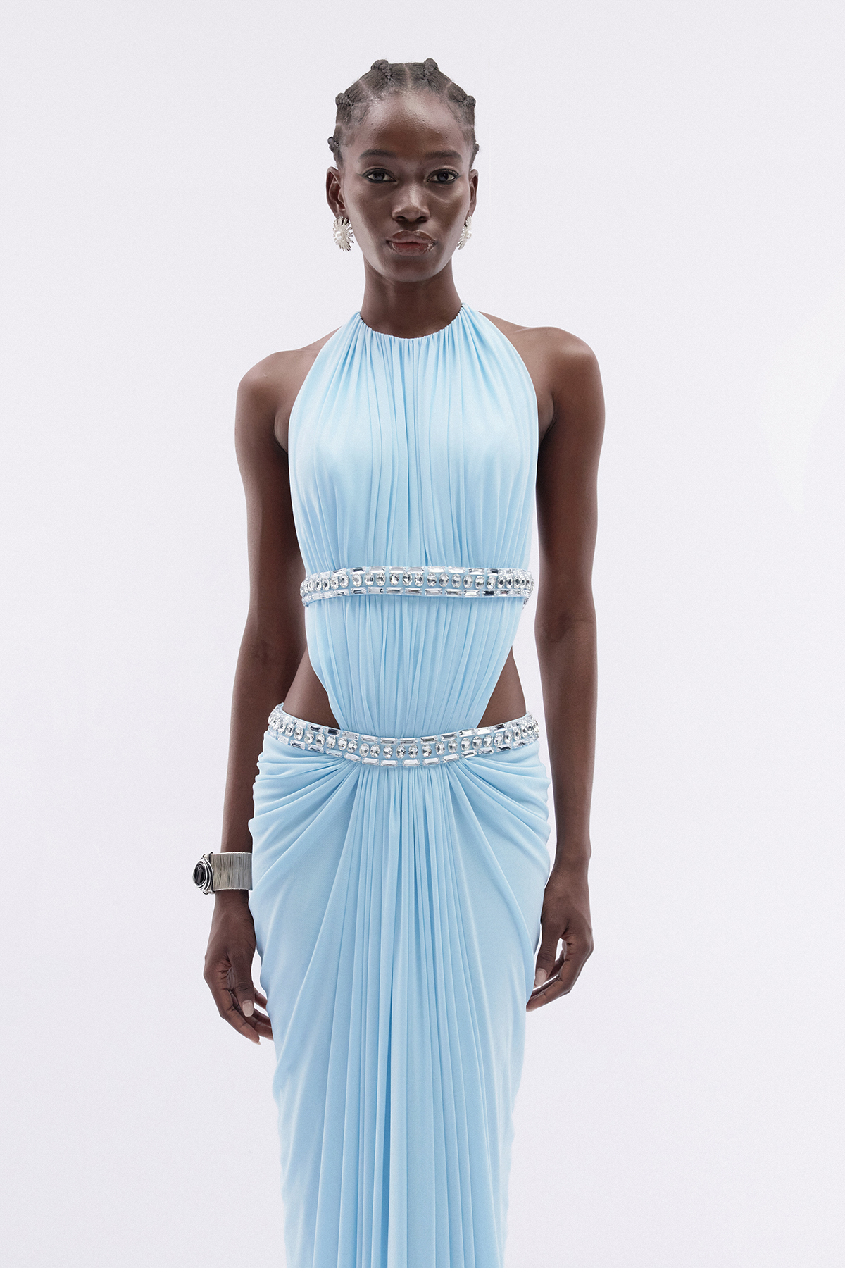 Fadzai Crystal Cutout Maxi Dress