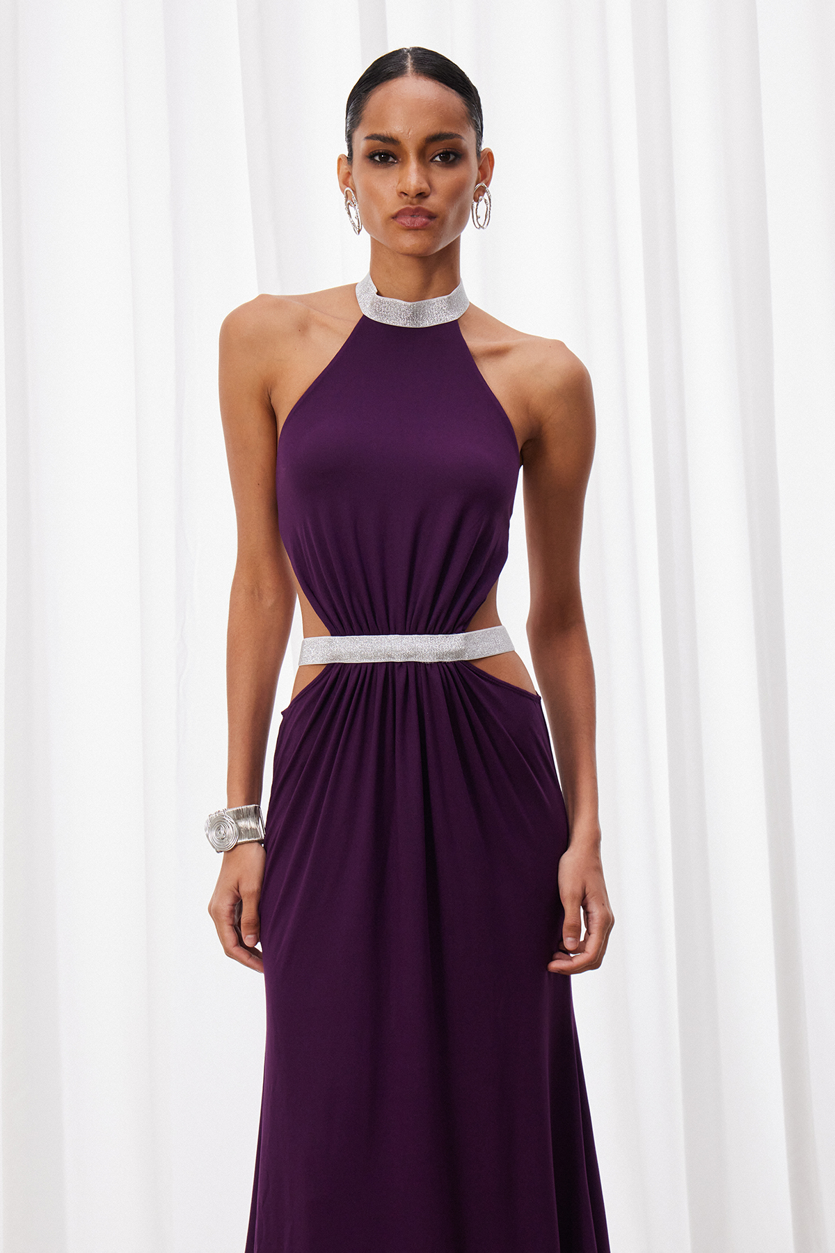 Fadzai Halter Neck Cutout Maxi Dress