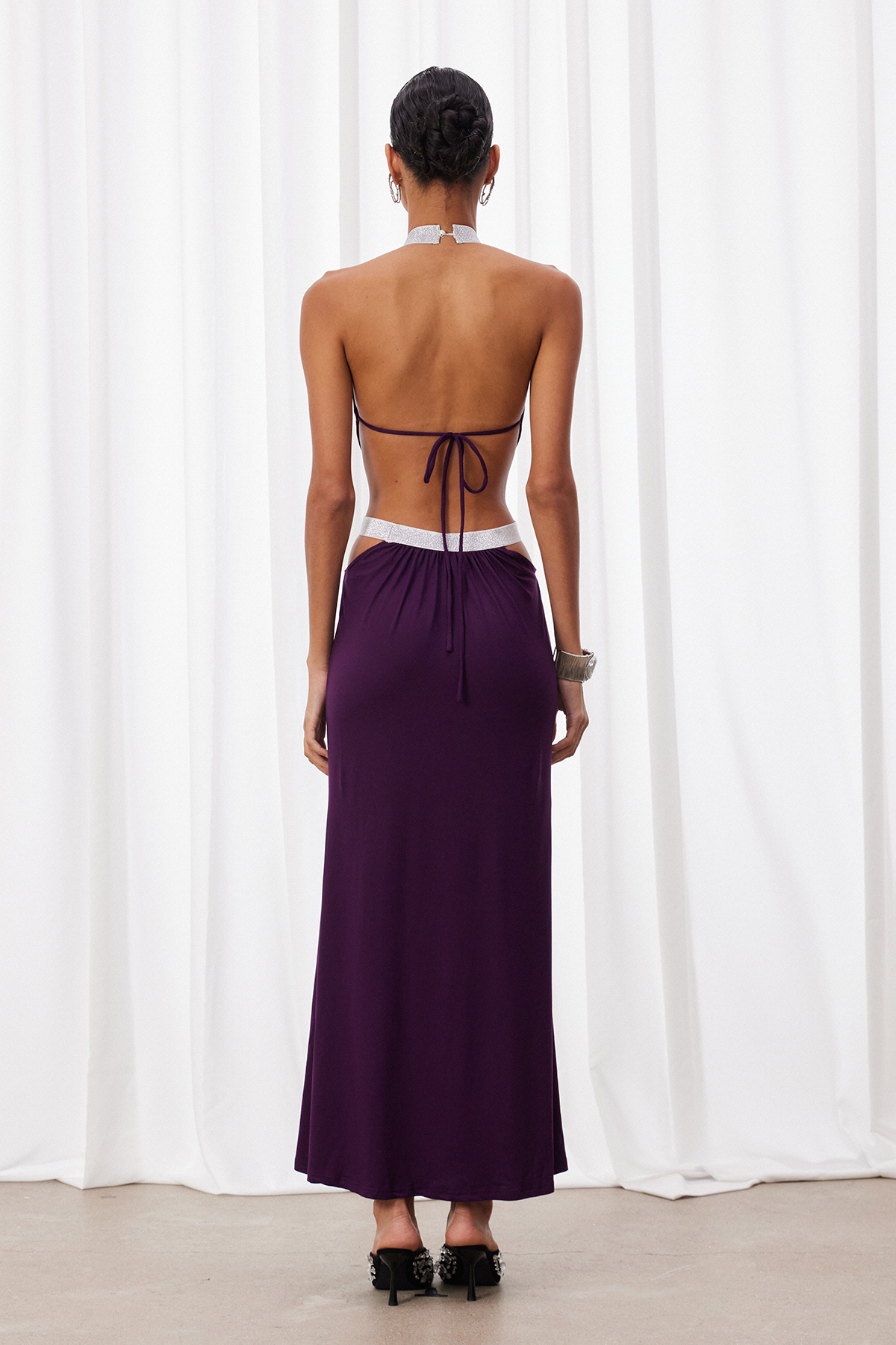 Fadzai Halter Neck Cutout Maxi Dress