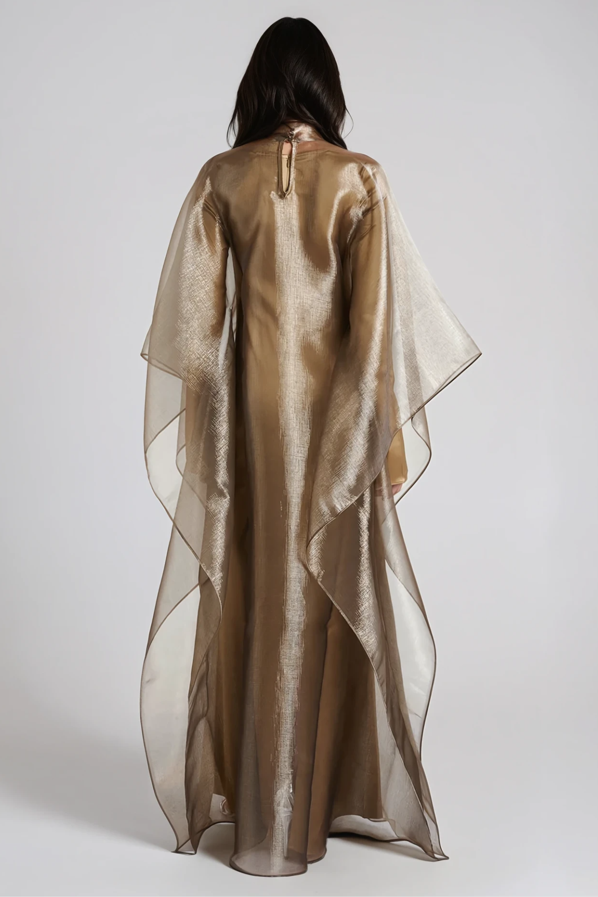 Faelan Mesh Shawl Maxi Dress