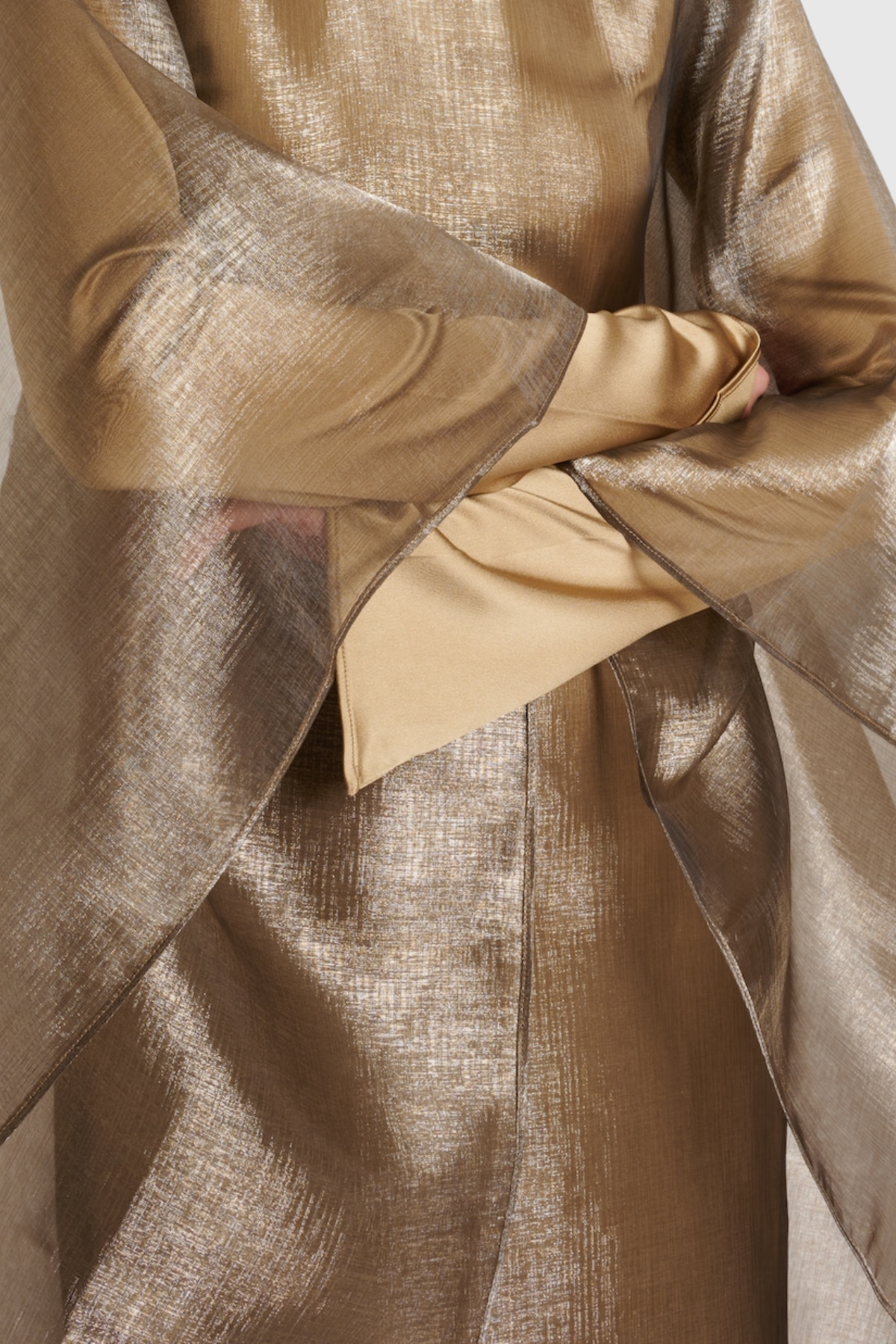 Faelan Mesh Shawl Maxi Dress