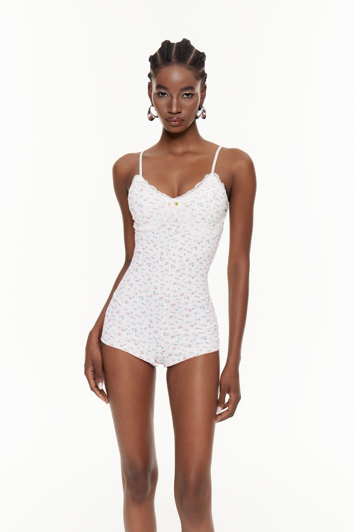 Faheem Spaghetti Print Playsuit