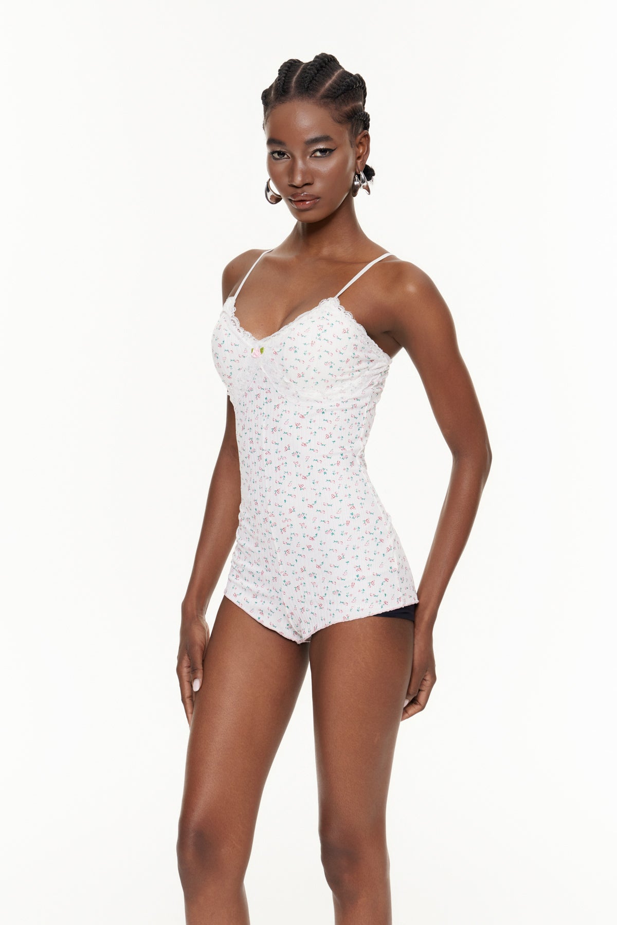 Faheem Spaghetti Print Playsuit