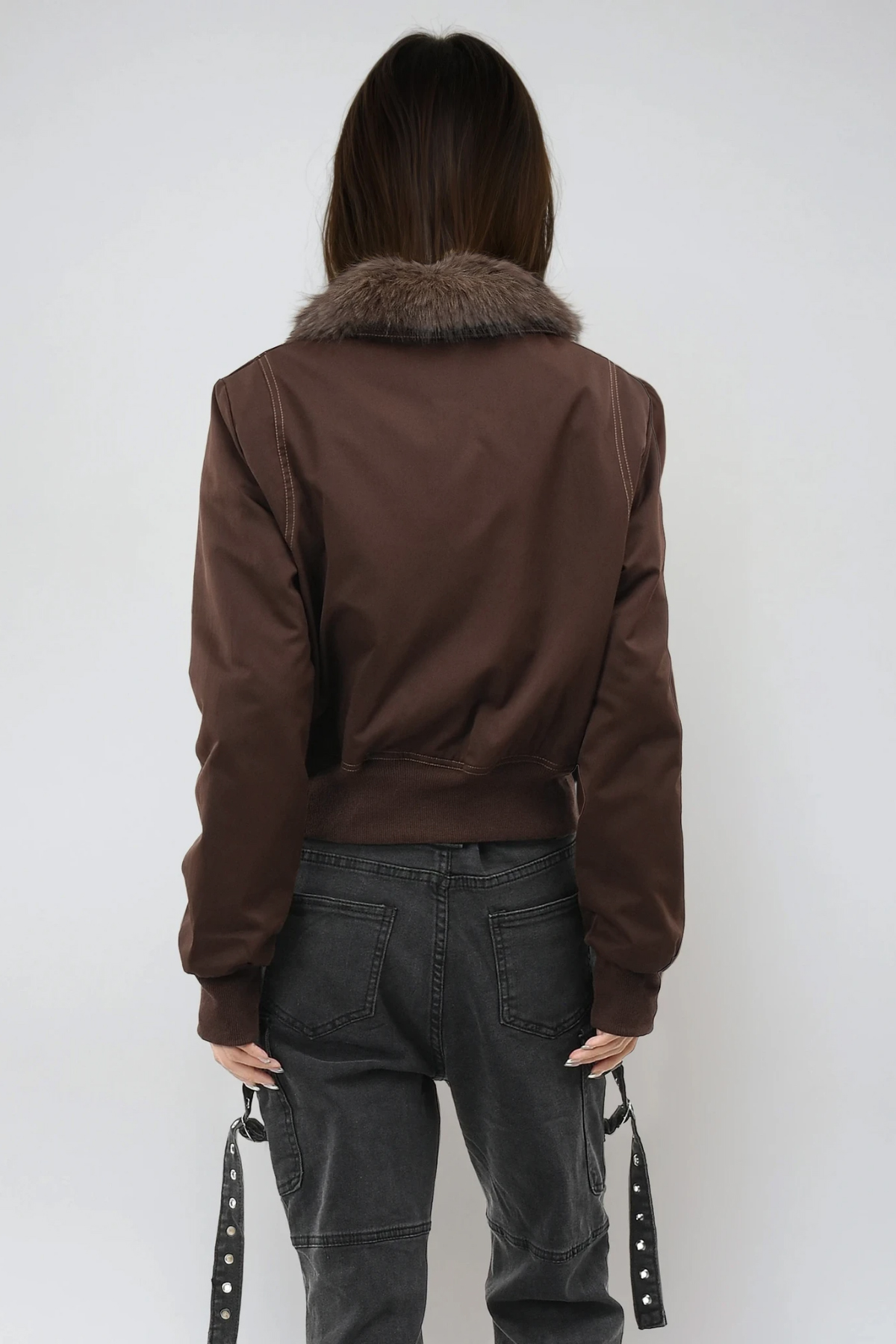 Fahim Faux Fur Zipper Jacket